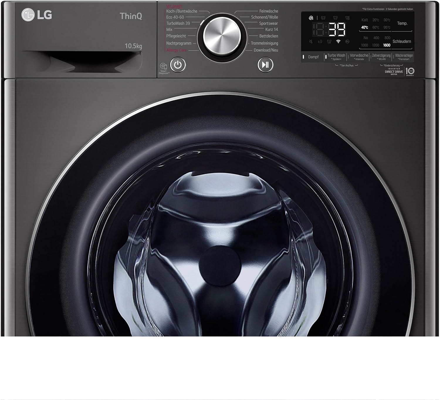 LG F4WV7080 Waschmaschine – 8 kg, 1400 U/min, AI Direct Drive