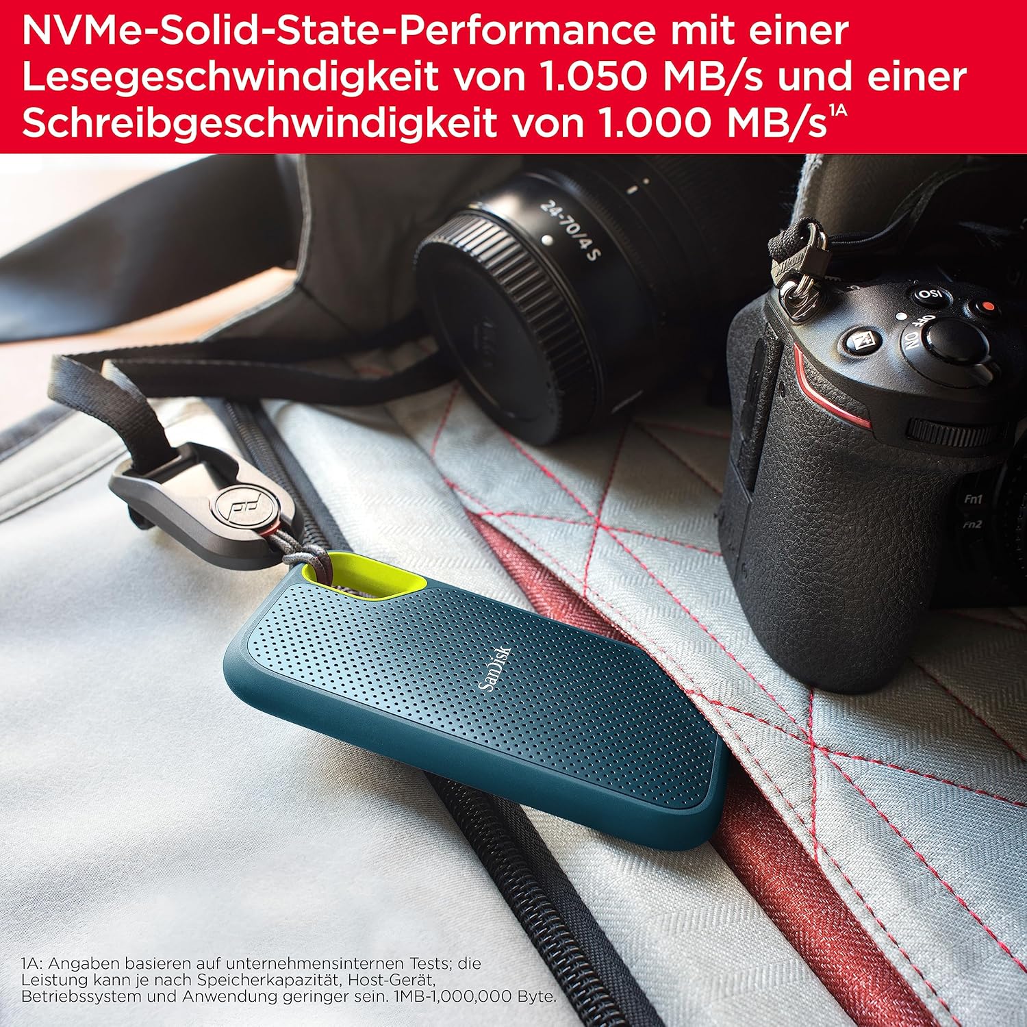 SanDisk Extreme Portable SSD 1 TB – Robuste & Schnelle Externe SSD