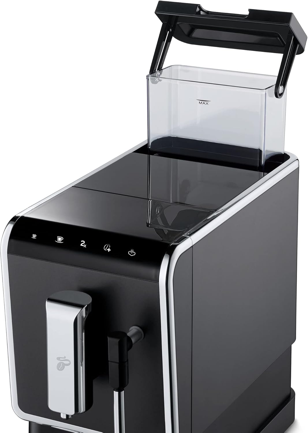 Tchibo Esperto Latte – Milchaufschäumer, Caffè Crema & Espresso, Kompakt Anthrazit