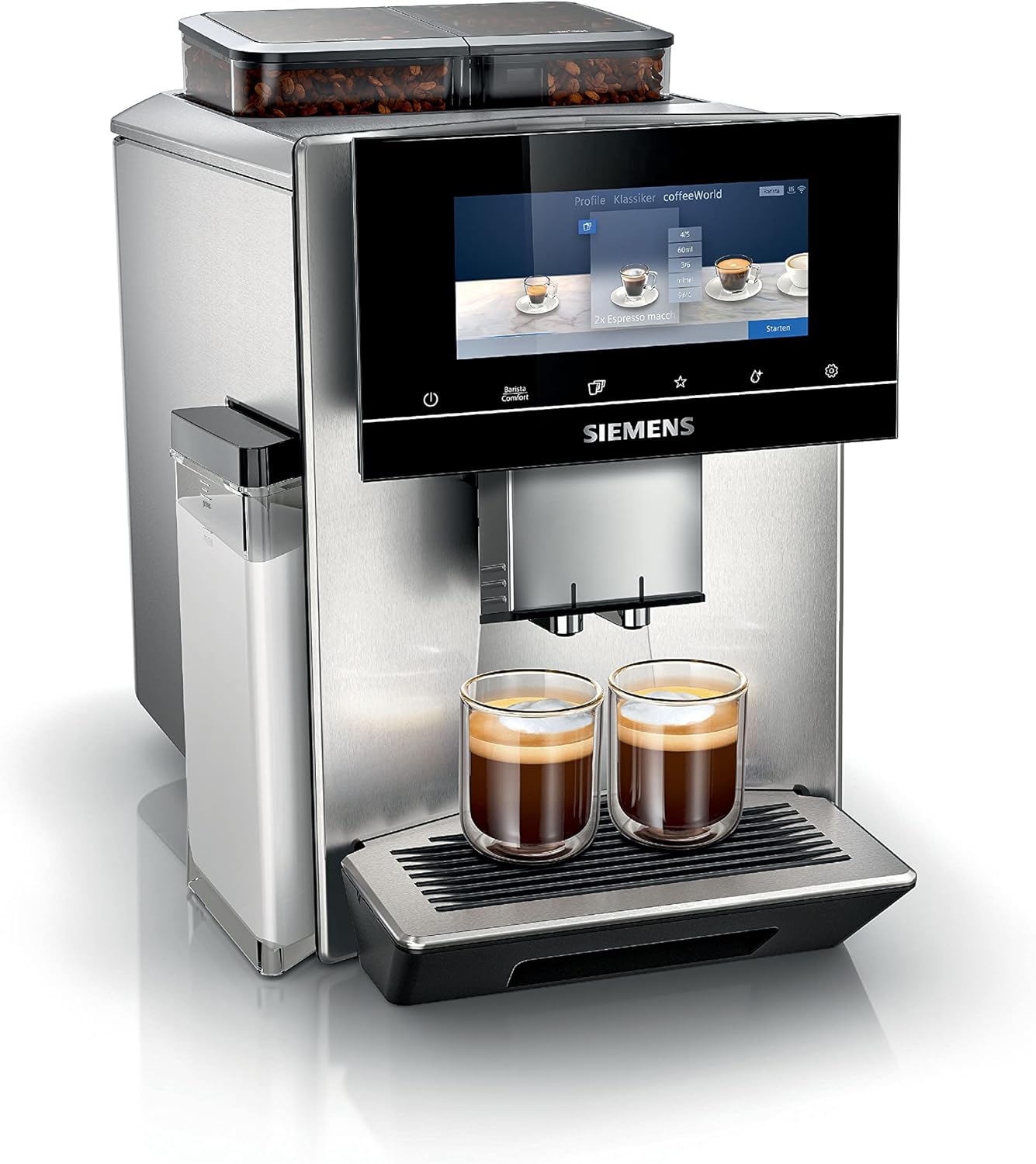 Siemens EQ900 TQ903D03 Kaffeevollautomat – 1500 W, Full-Touch-Display, App-Steuerung