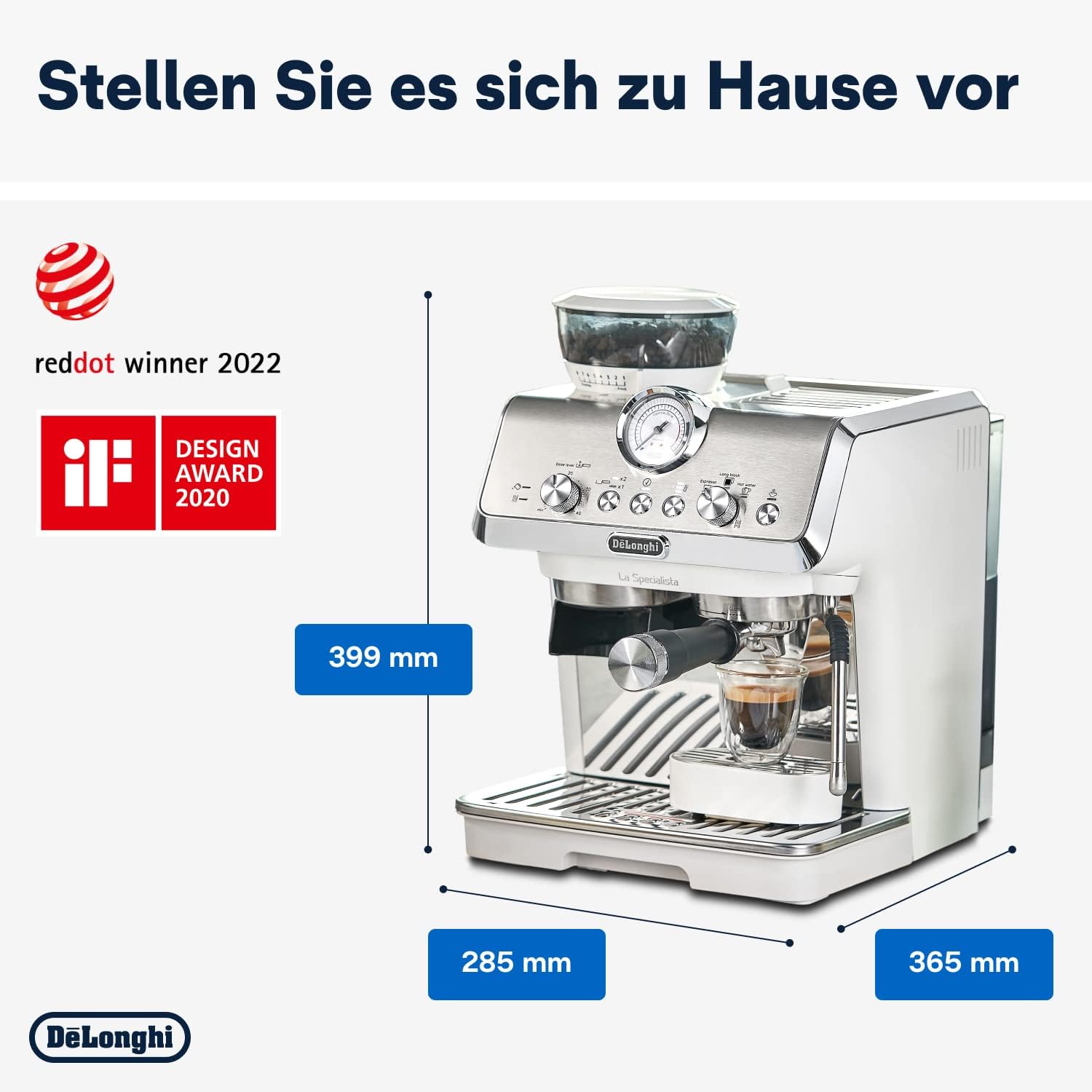 De’Longhi La Specialista Arte EC9155.MB – Siebträgermaschine, 15 Bar, 1300 W