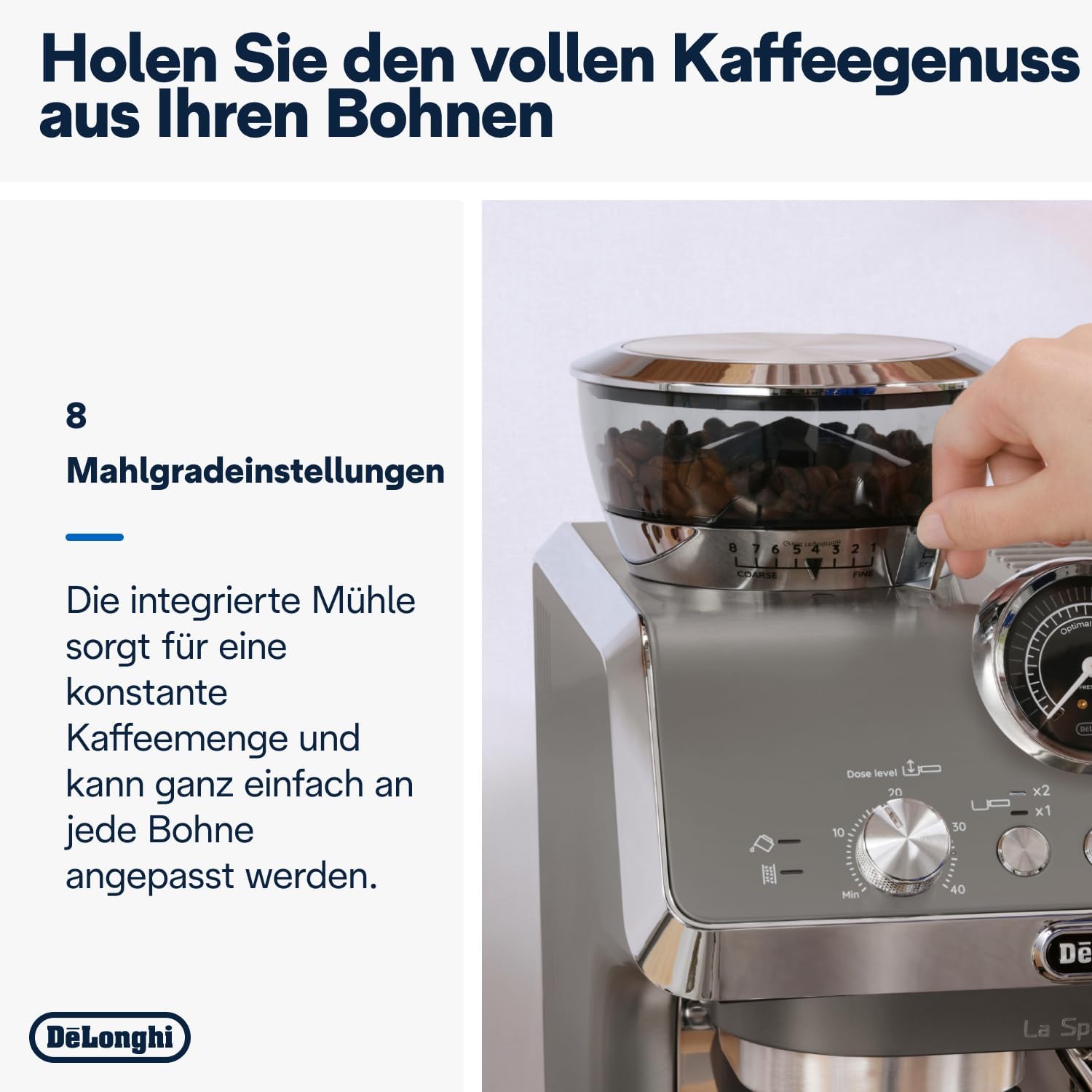De’Longhi La Specialista Arte EC9155.MB – Siebträgermaschine, 15 Bar, 1300 W