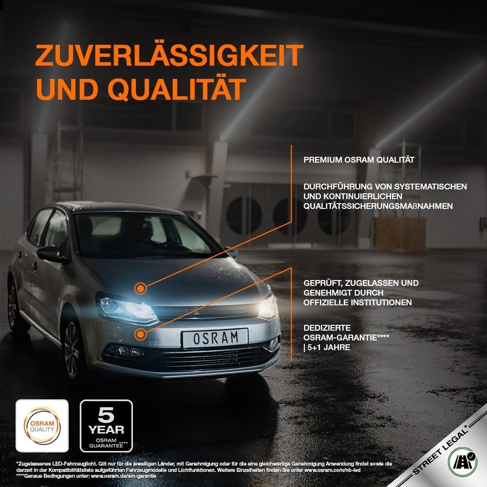 Osram Night Breaker LED Speed H7 – Straßenzugelassene LED Scheinwerferlampe, 6000K, Plug & Play