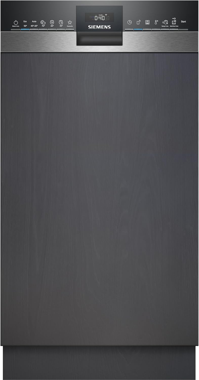 Siemens SR65YX08ME iQ500 Geschirrspüler – Vollintegriert 45 cm, Zeolith-Trocknung, Besteckschublade