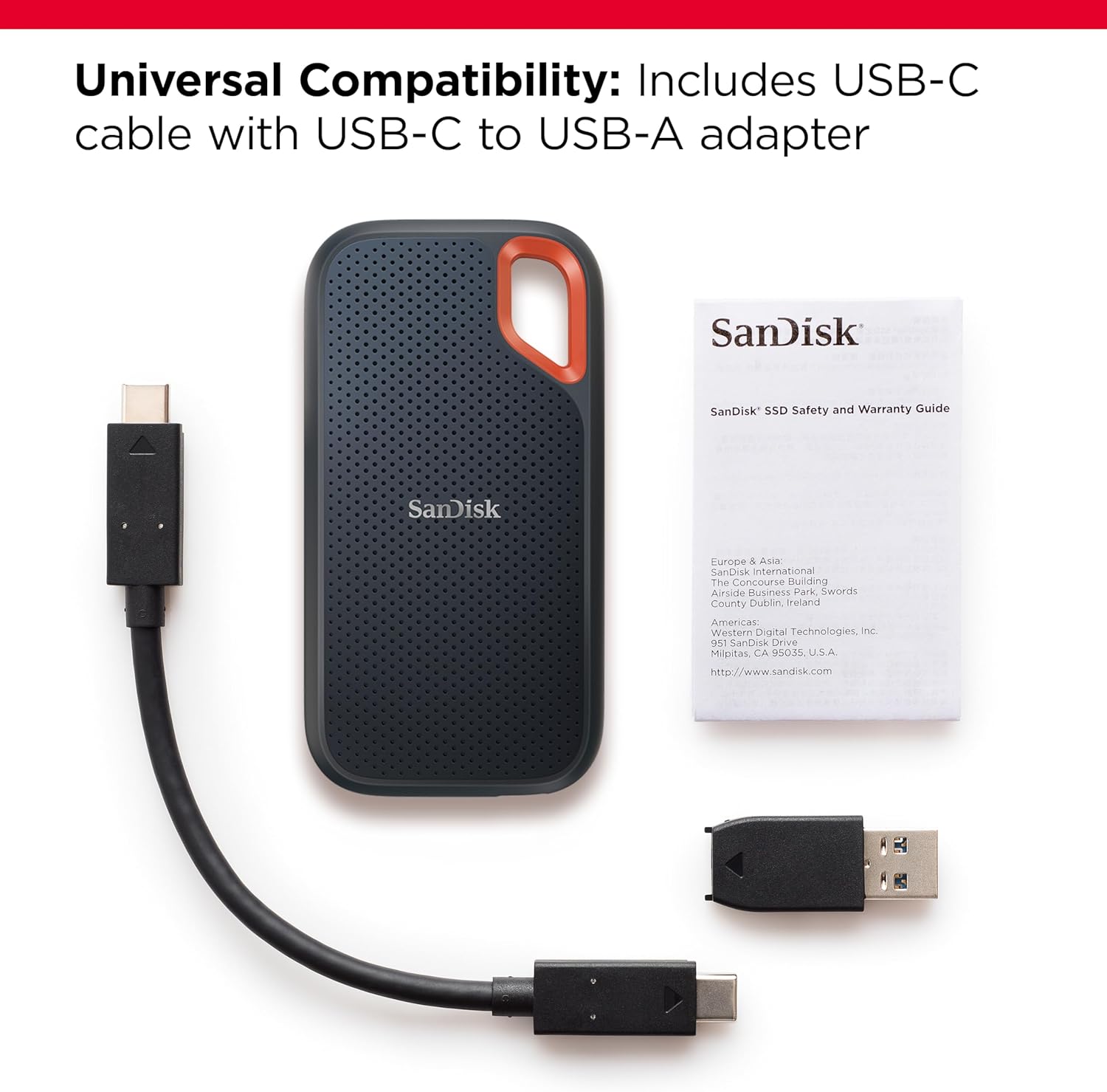 SanDisk Extreme Portable SSD 1 TB – Robuste & Schnelle Externe SSD