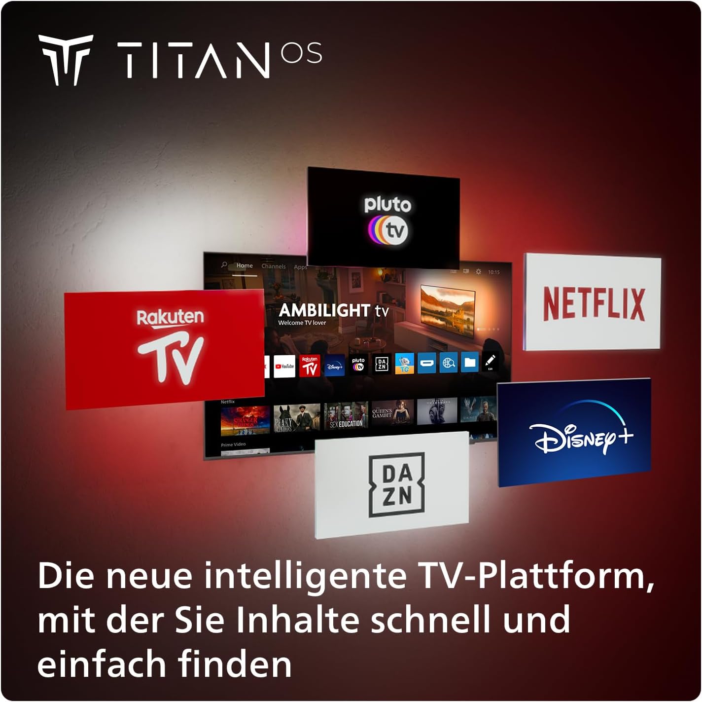 Philips Ambilight 43PUS8109 – 43 Zoll 4K LED Smart TV mit Titan OS & Dolby Atmos