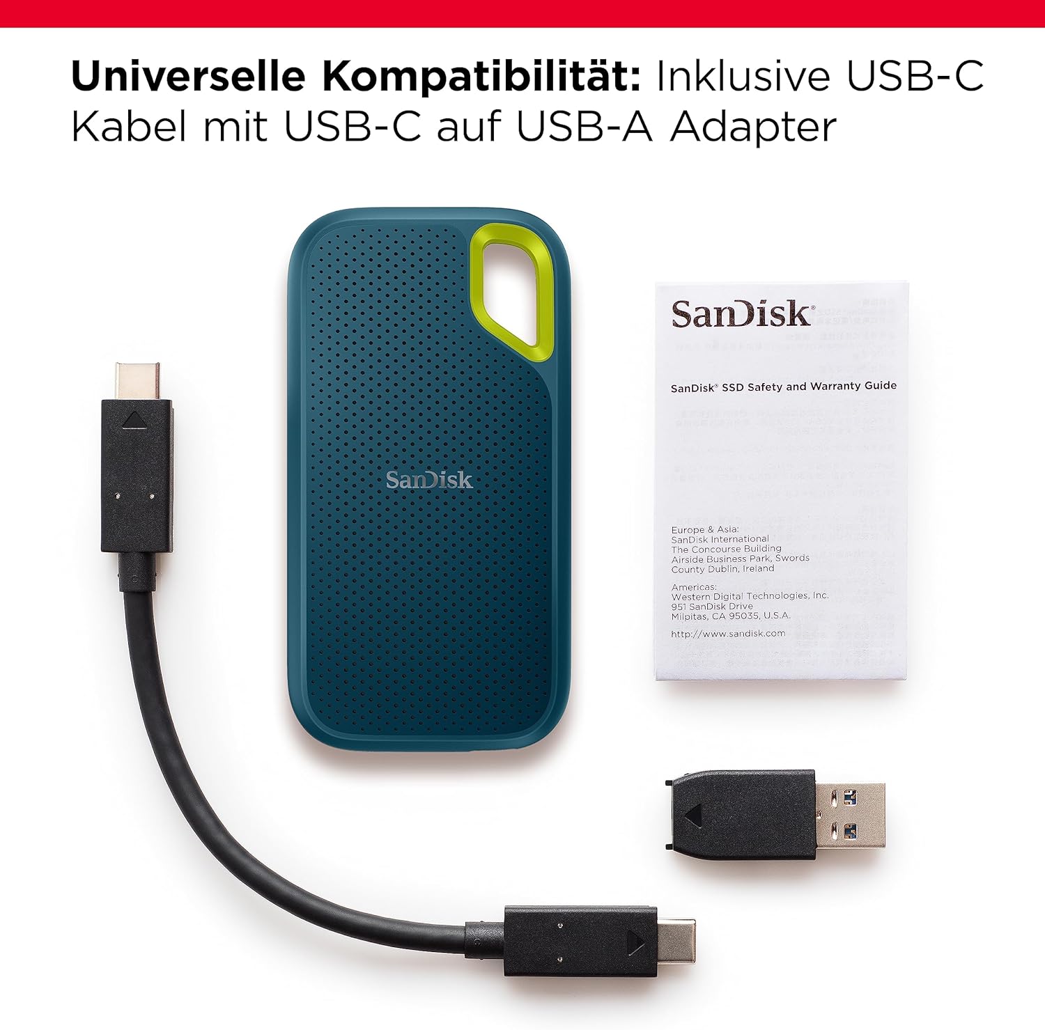 SanDisk Extreme Portable SSD 1 TB – Robuste & Schnelle Externe SSD