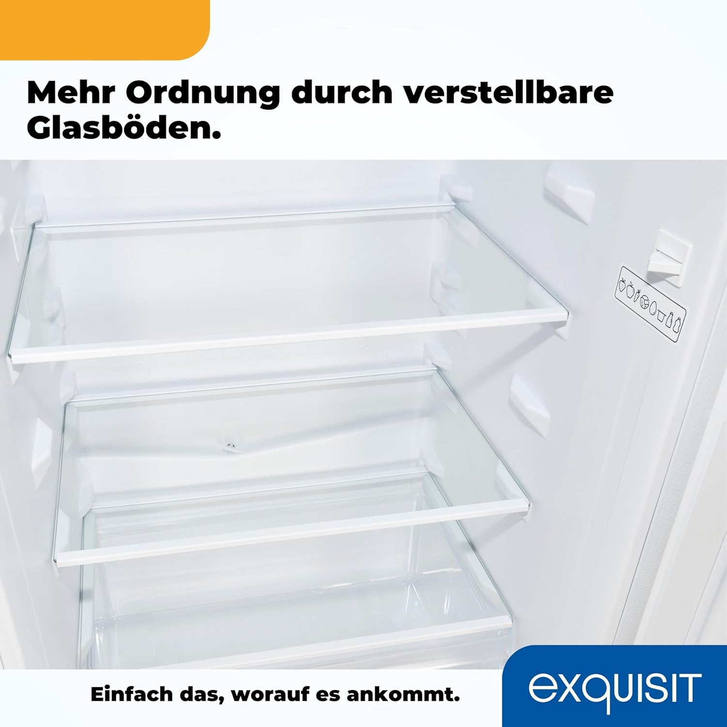 Exquisit Kühl-Gefrierkombination KGC5231-60-E-050C – 157 L, 4-Sterne-Gefrierfach, Alarm-Funktion