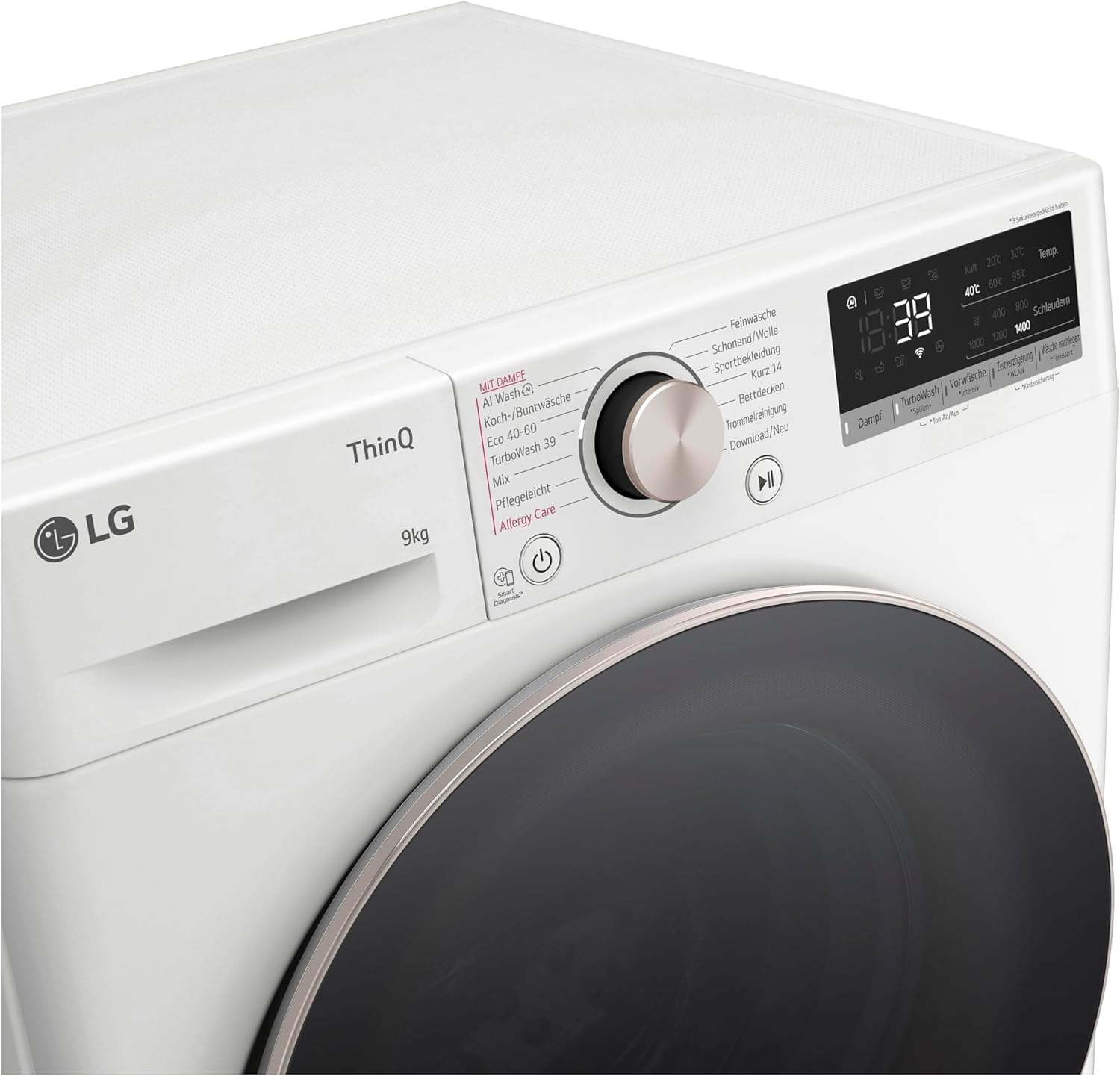 LG F4WV7080 Waschmaschine – 8 kg, 1400 U/min, AI Direct Drive