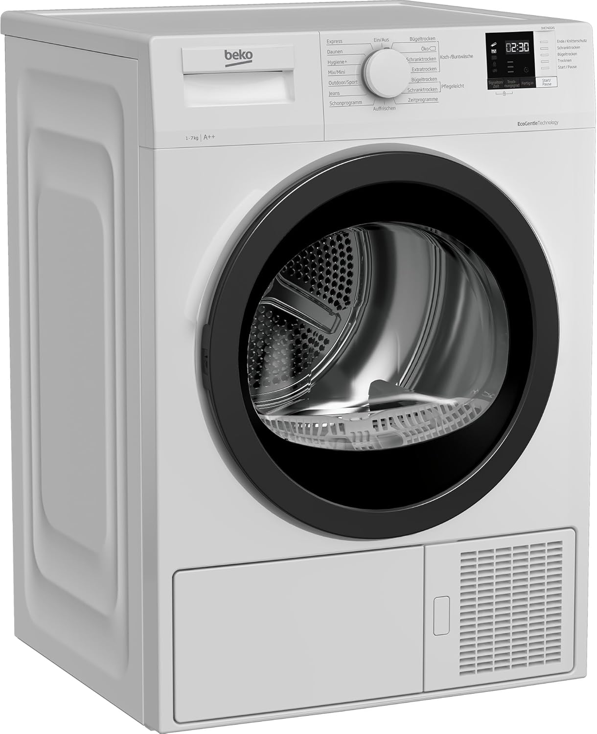 Beko DHC742GXS – 7 kg Beladung, Wärmepumpentechnologie, 15 Programme