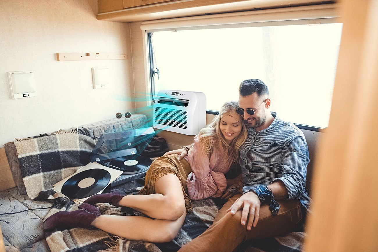 Sichler Mobiles Klimagerät – 5.000 BTU/h, WLAN & App, Entfeuchterfunktion