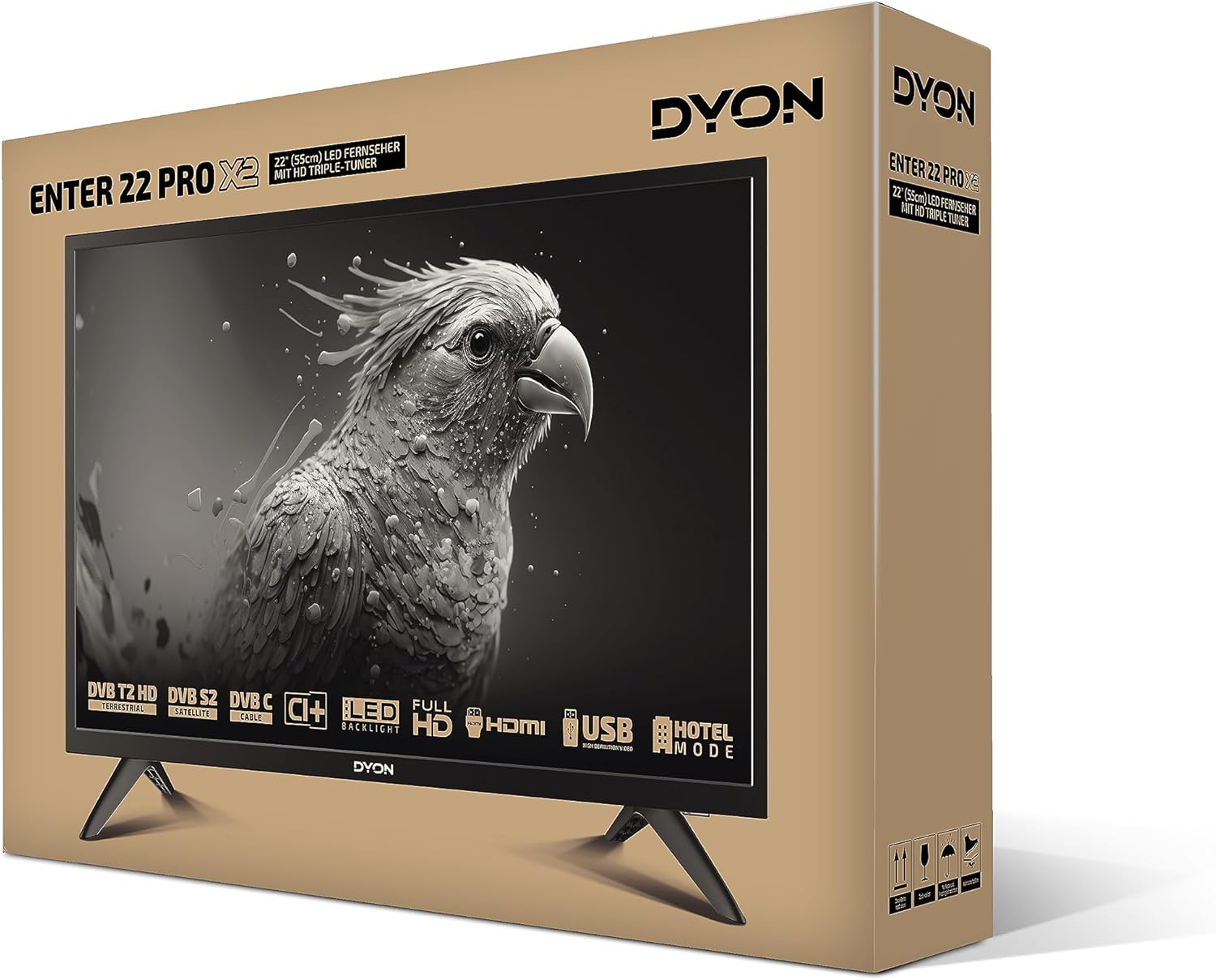 DYON Smart 43 VX – 43 Zoll Full HD Smart TV mit Triple Tuner, App Store & Streaming-Diensten