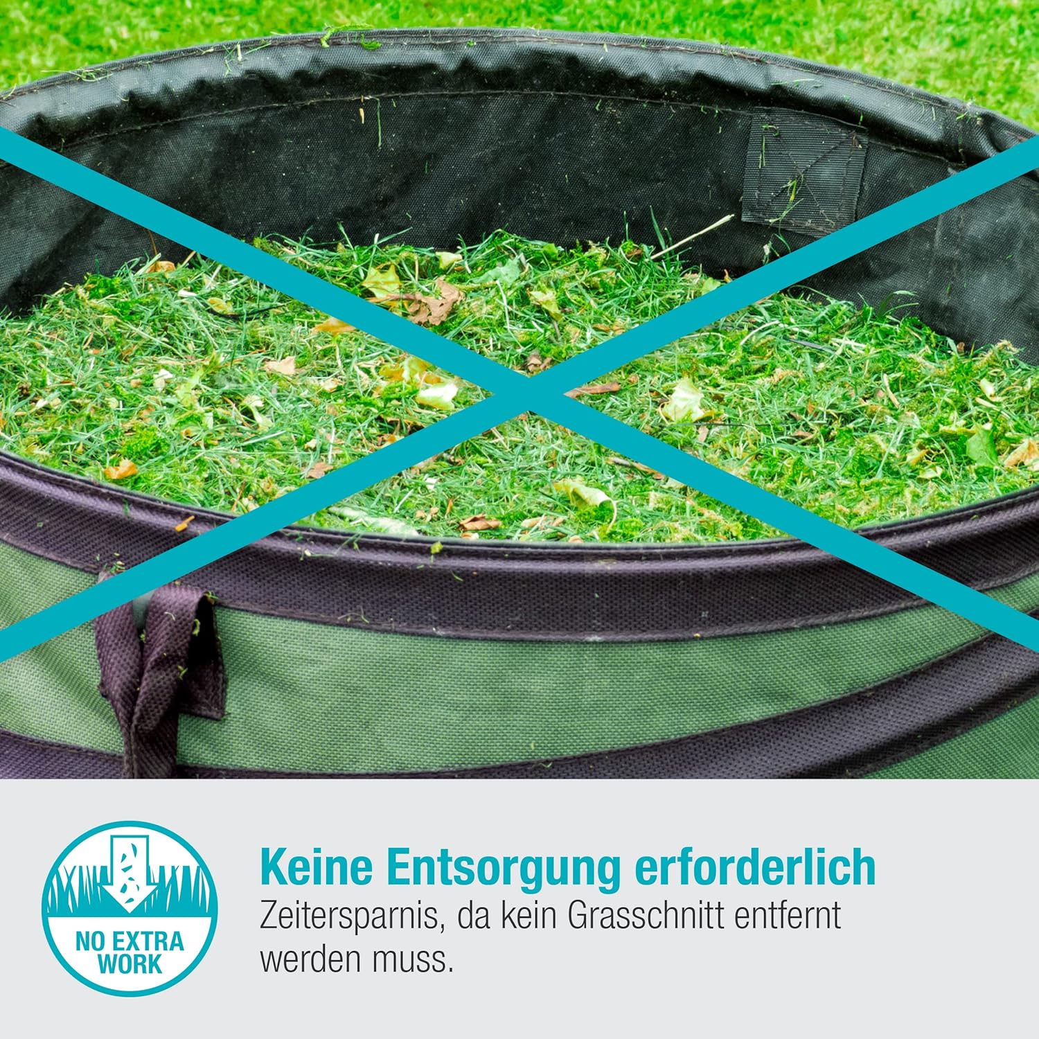 Gardena Akku-Rasenmäher HandyMower 22/18V P4A – Leicht, Effizient & Akku-betrieben für kleine Gärten bis 50 m², Mulchfunktion, Einstellbare Schnitthöhe, Inkl. 18V P4A Akku & Ladegerät