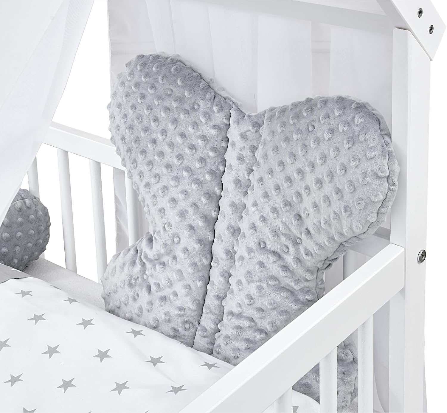 Baby Delux Babybett Hausbett – 60x120 cm, Komplett Set, Schublade & Rausfallschutz