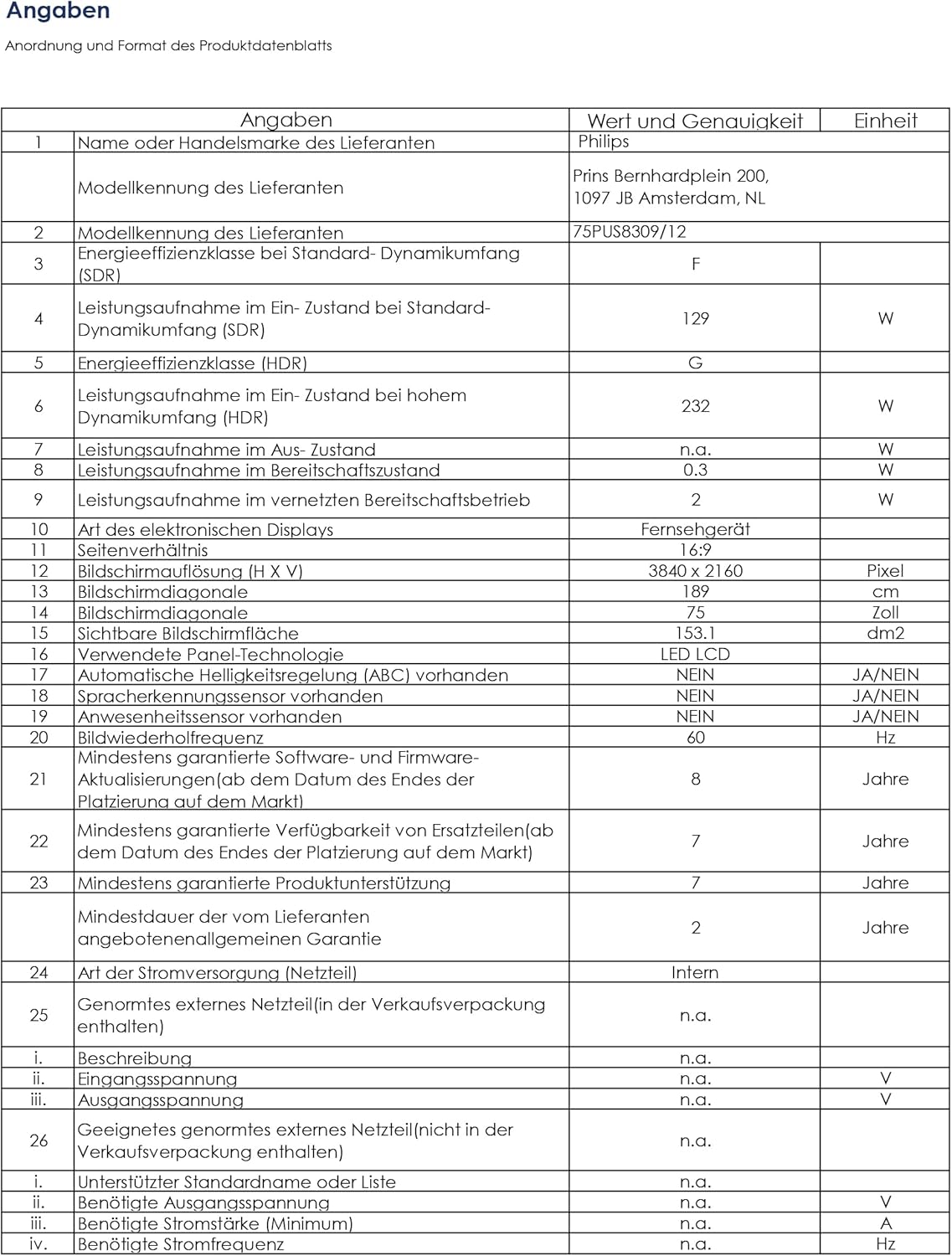 Philips Ambilight 43PUS8109 – 43 Zoll 4K LED Smart TV mit Titan OS & Dolby Atmos