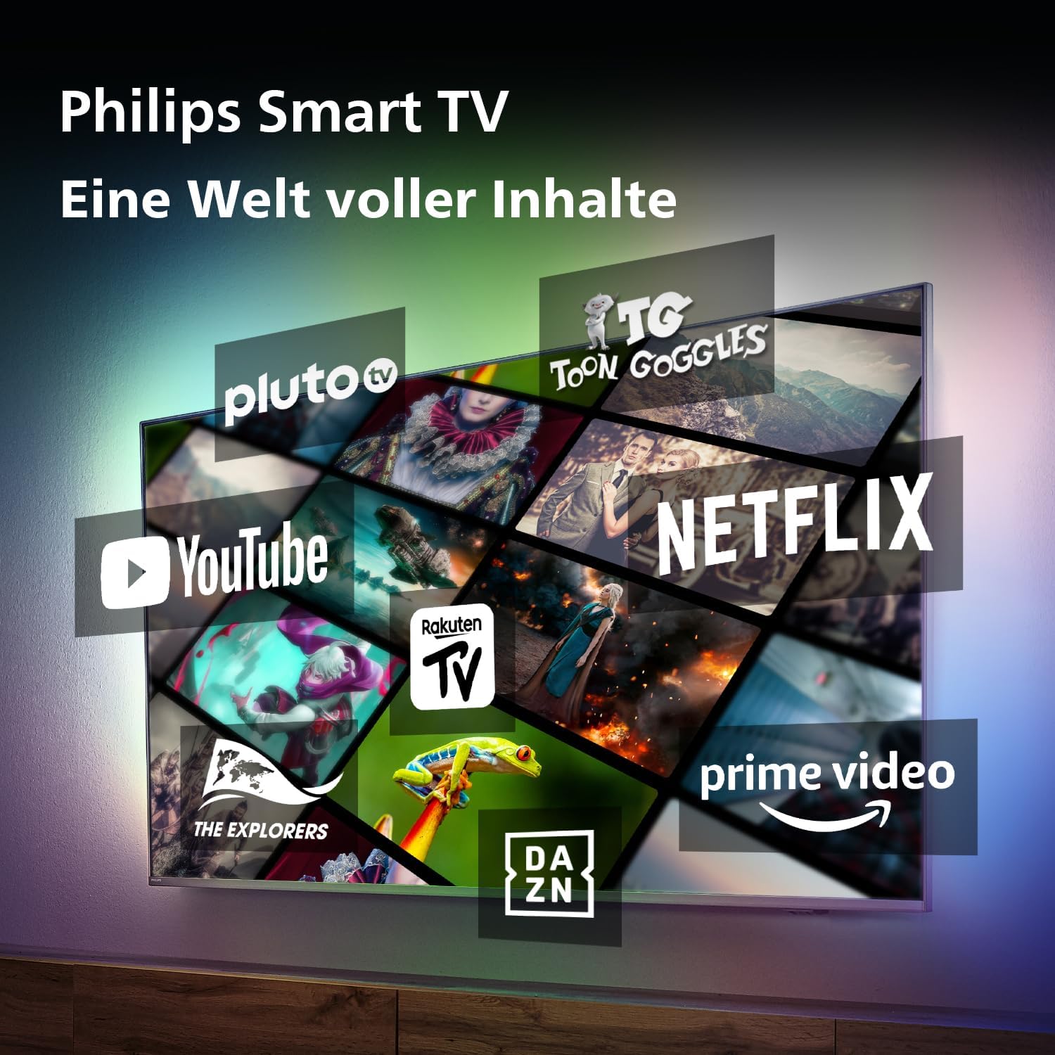 Philips Ambilight 43PUS8109 – 43 Zoll 4K LED Smart TV mit Titan OS & Dolby Atmos