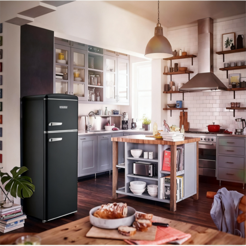 SEVERIN RKG 8933 – Kühl-/Gefrierkombination, 206 L, platzsparend, creme