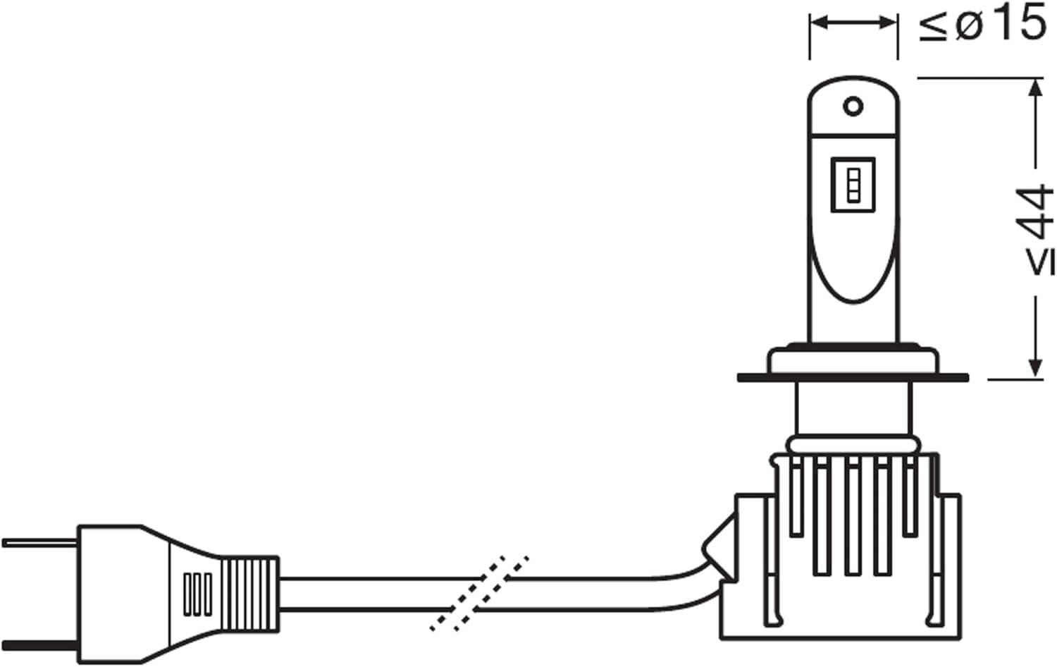 Osram Night Breaker LED Speed H7 – Straßenzugelassene LED Scheinwerferlampe, 6000K, Plug & Play