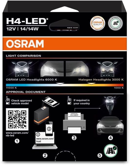 Osram Night Breaker LED Speed H7 – Straßenzugelassene LED Scheinwerferlampe, 6000K, Plug & Play