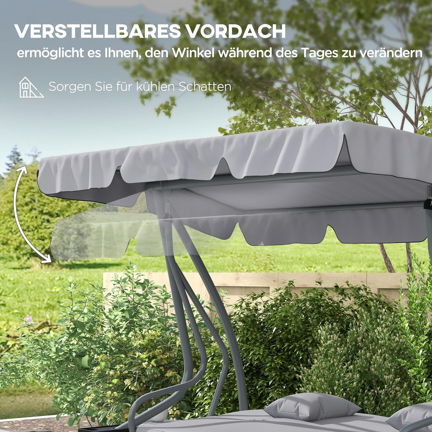 Outsunny Hollywood 3-Sitzer Gartenschaukel