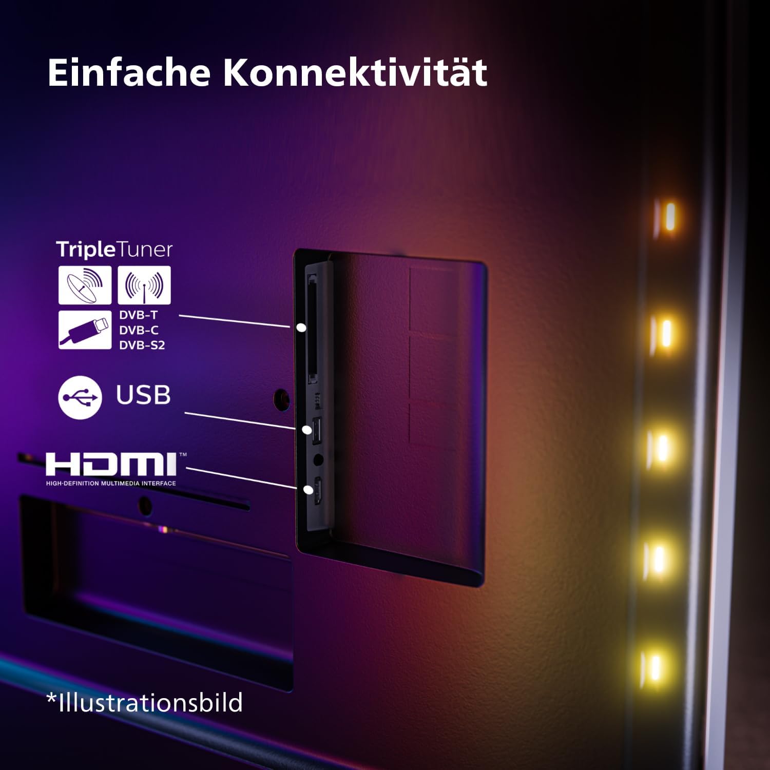 Philips Ambilight 43PUS8109 – 43 Zoll 4K LED Smart TV mit Titan OS & Dolby Atmos
