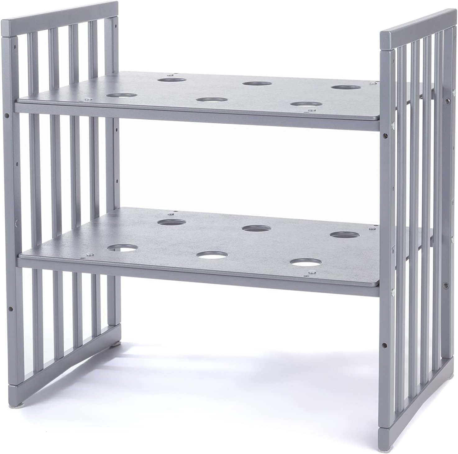 Waldin Oval Baby-Bett 7in1 – Mitwachsend, Gitterbett, Wickelkommode