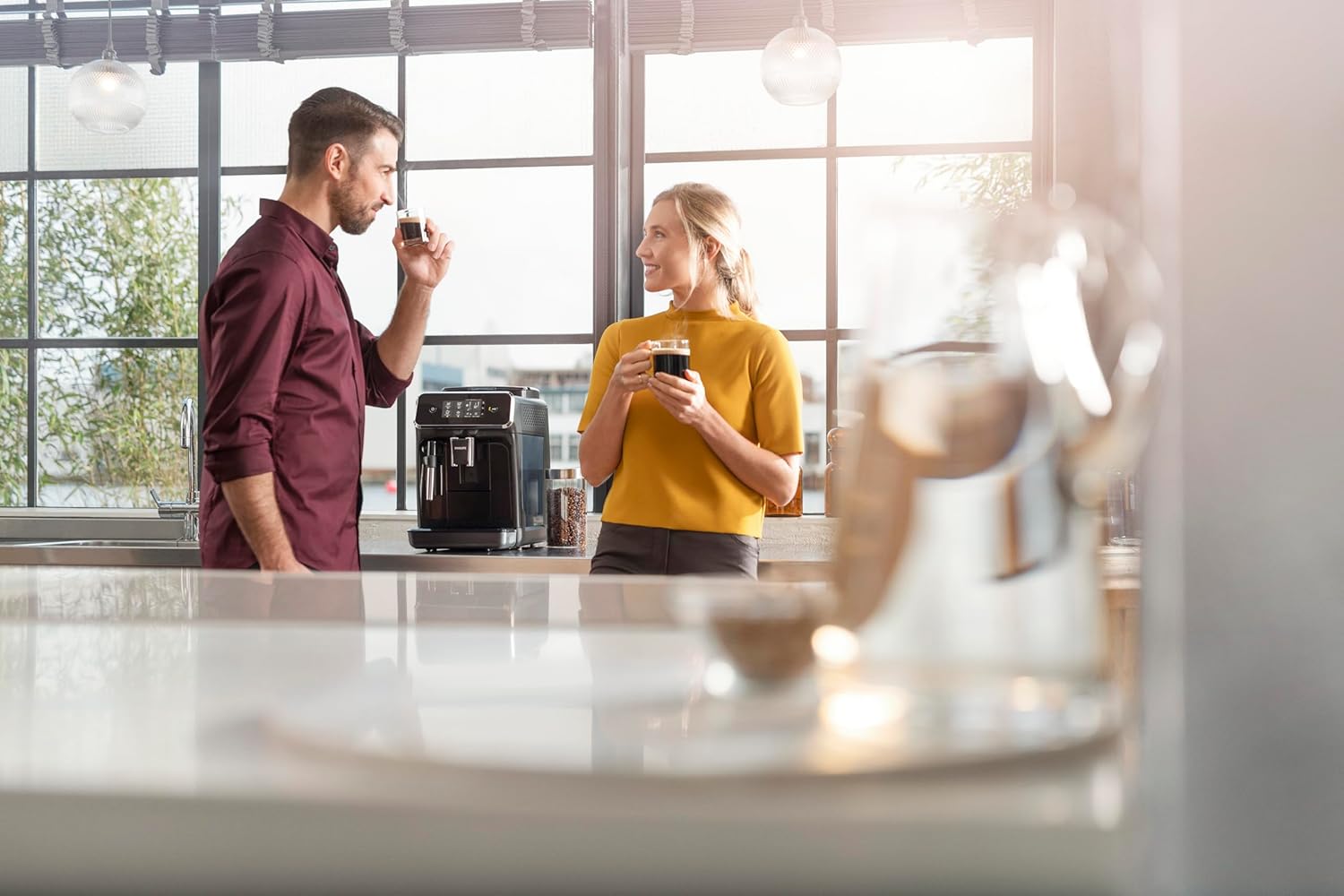 Philips Serie 5400 Kaffeevollautomat – LatteGo Milchsystem, 12 Kaffeespezialitäten, 4 Benutzerprofile