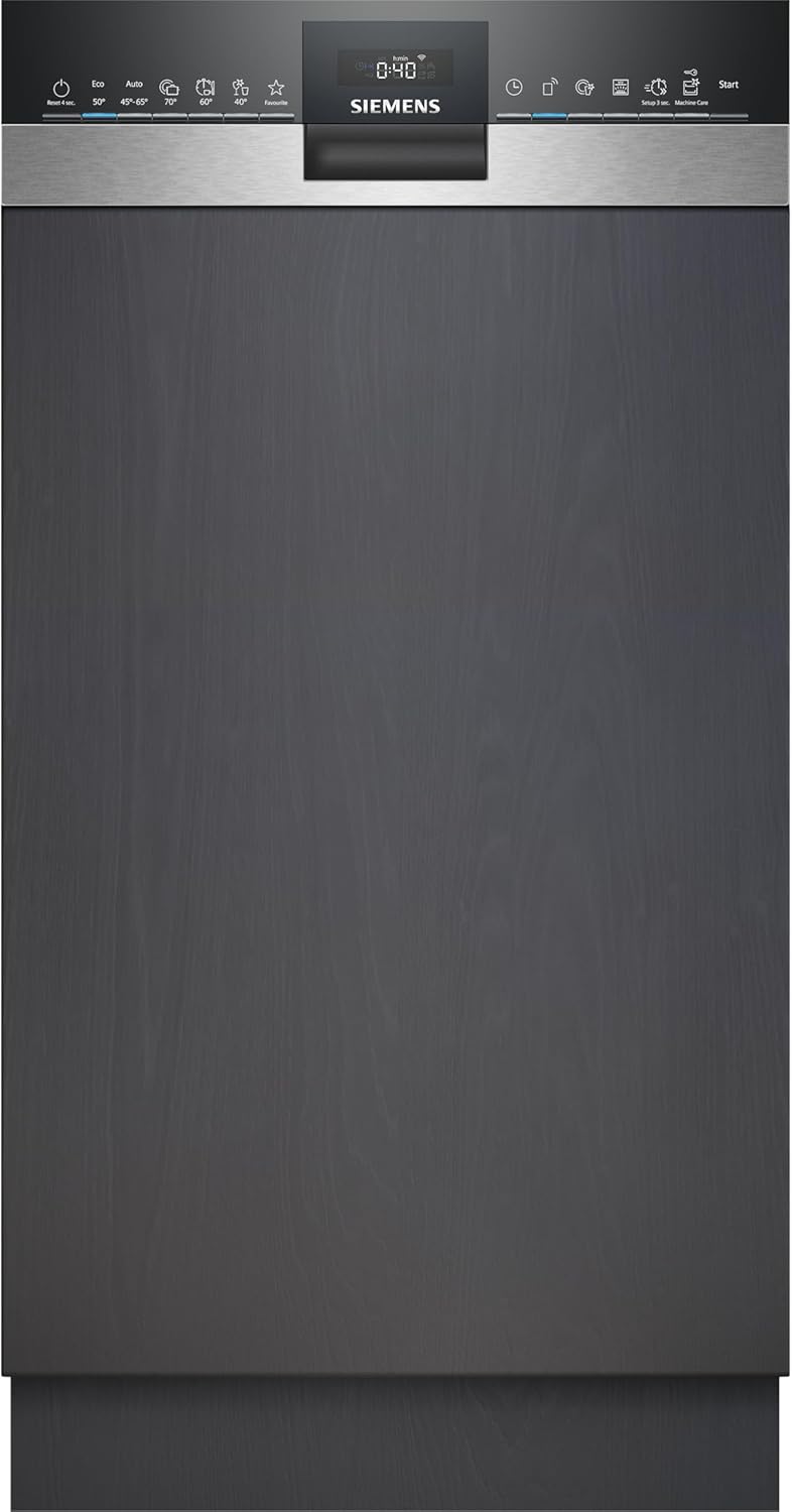 Siemens SR65YX08ME iQ500 Geschirrspüler – Vollintegriert 45 cm, Zeolith-Trocknung, Besteckschublade
