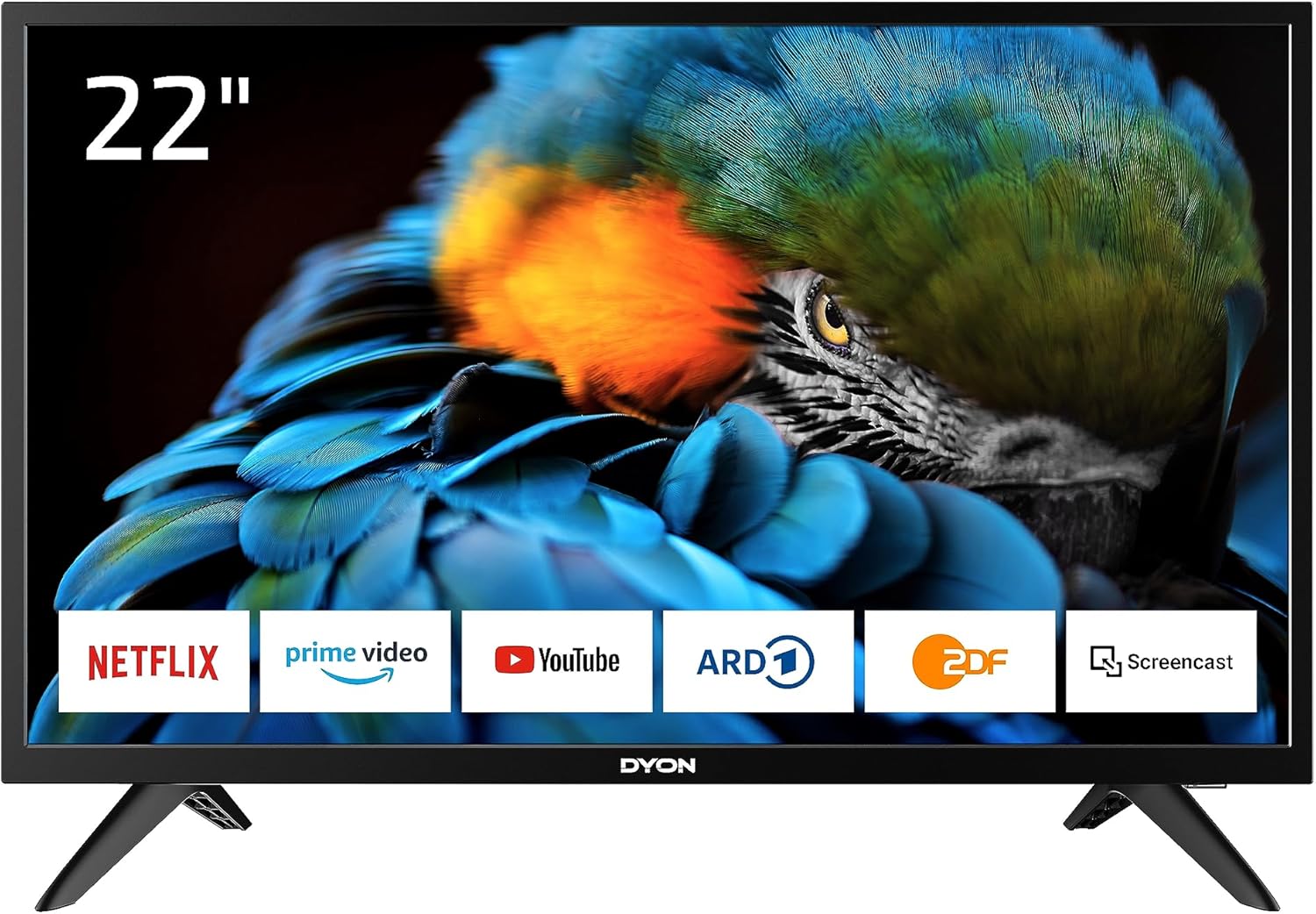 DYON Smart 43 VX – 43 Zoll Full HD Smart TV mit Triple Tuner, App Store & Streaming-Diensten