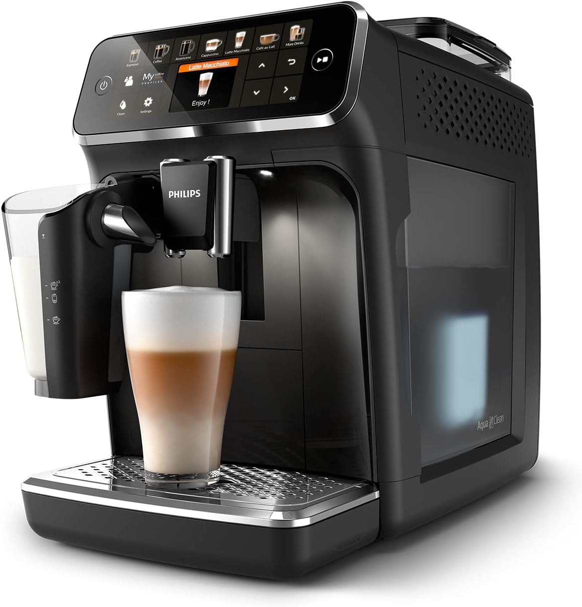 Philips Serie 5400 Kaffeevollautomat – LatteGo Milchsystem, 12 Kaffeespezialitäten, 4 Benutzerprofile
