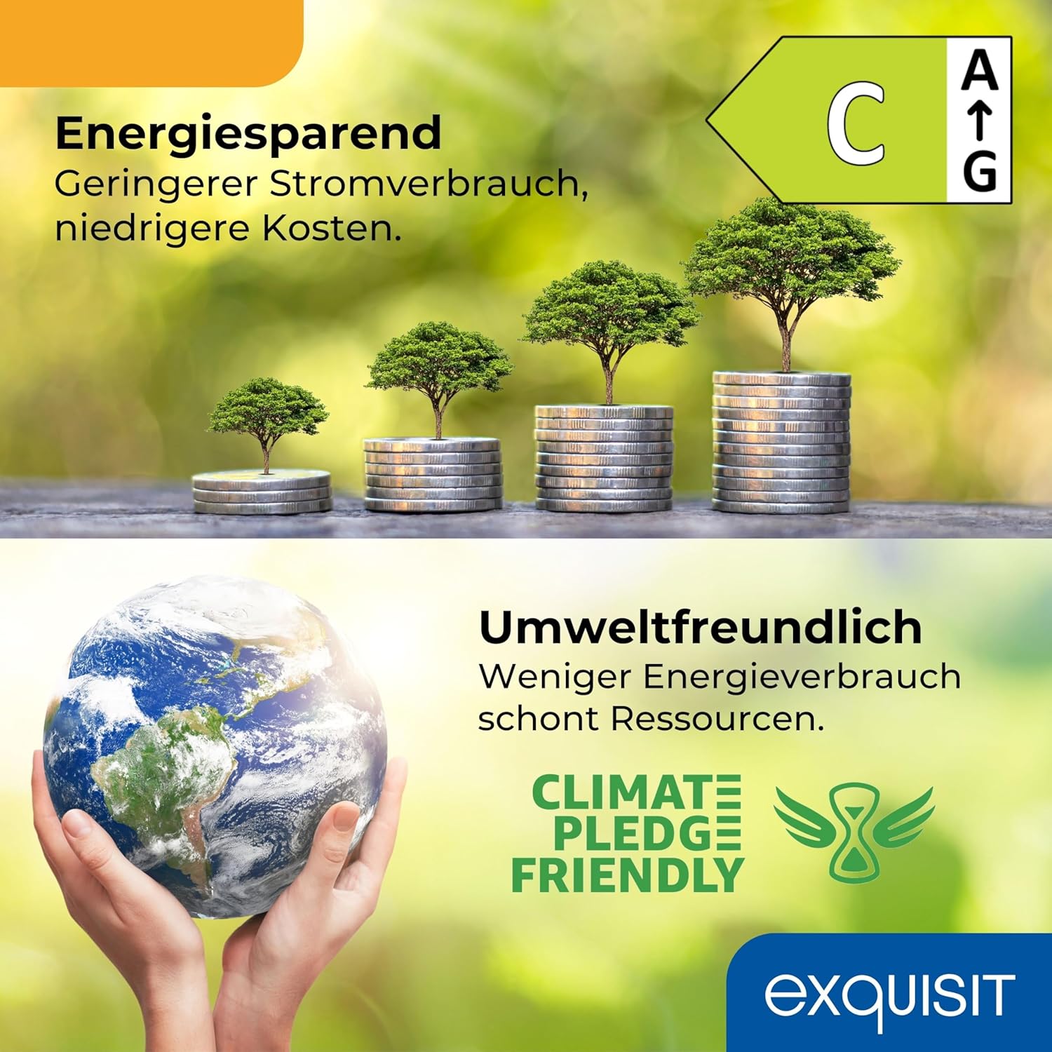 Exquisit Gefrierschrank GS5231-NF-H-040C – 161L Nutzinhalt, NoFrost, Türalarm