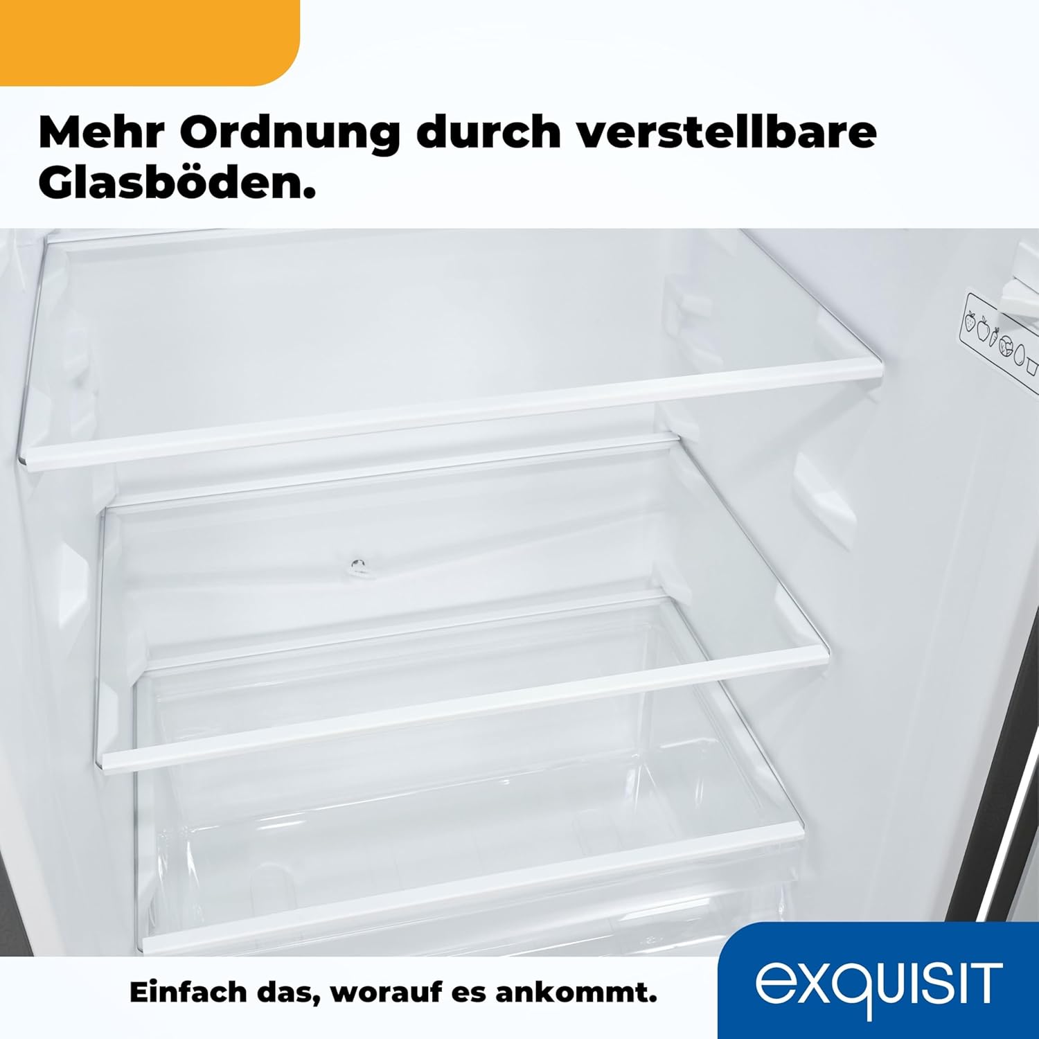 Exquisit Kühl-Gefrierkombination KGC5231-60-E-050C – 157 L, 4-Sterne-Gefrierfach, Alarm-Funktion