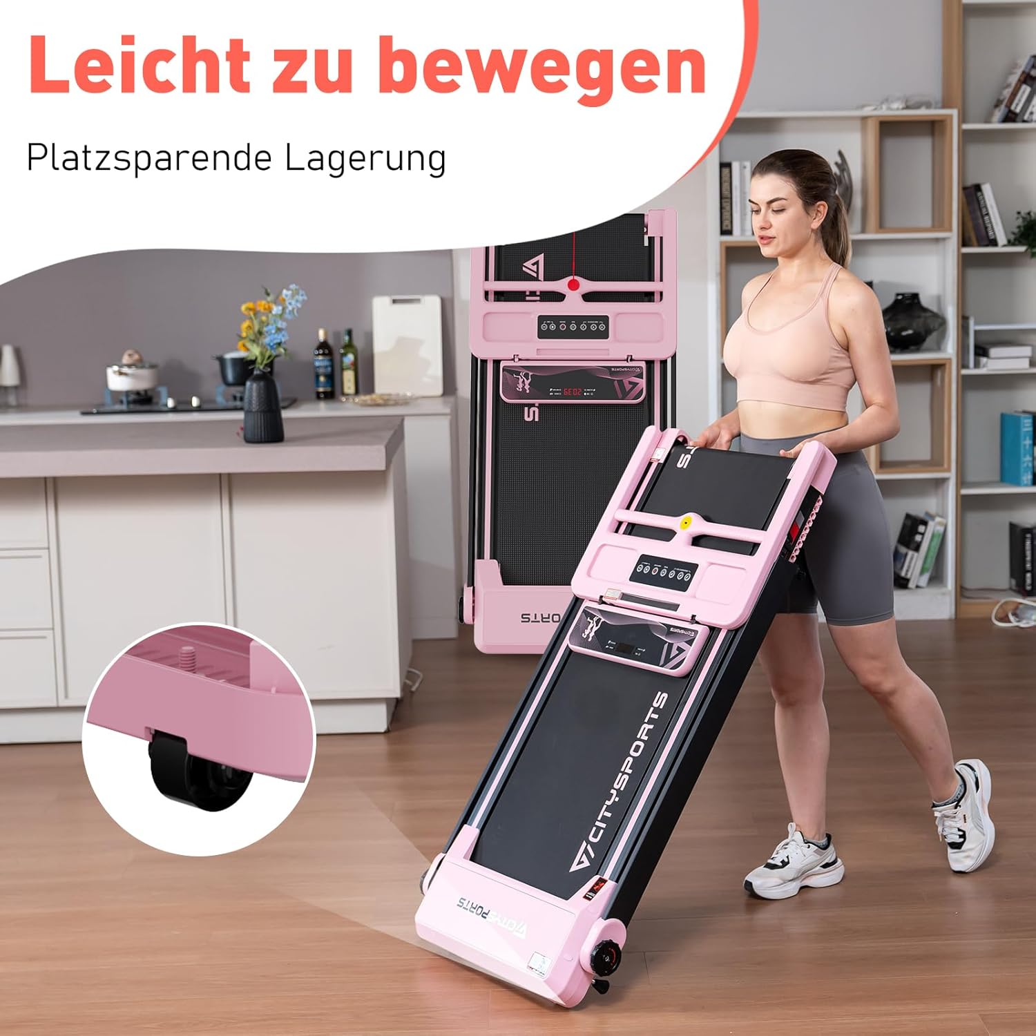 CITYSPORTS Elektrisches Laufband – Faltbar für Zuhause & Büro