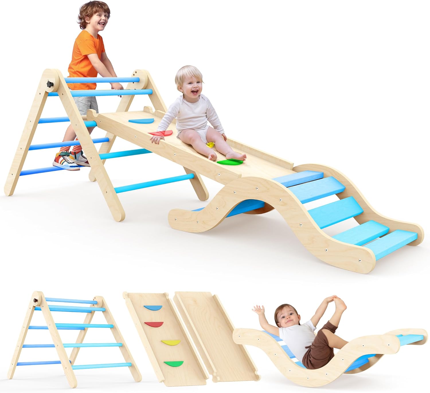 Montessori Indoor Playset – 7-in-1 Kletterspaß für Kleinkinder