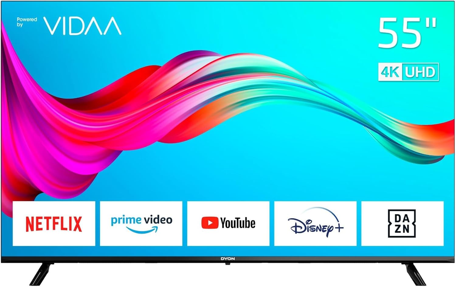 DYON Smart 43 VX – 43 Zoll Full HD Smart TV mit Triple Tuner, App Store & Streaming-Diensten