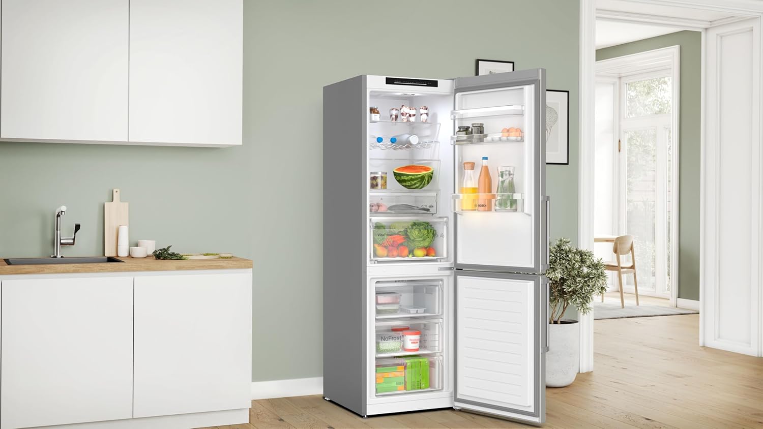 Bosch KGN39AIAT Serie 6 – 260 L Kühlraum, 103 L Gefrierfach, NoFrost & VitaFresh XXL
