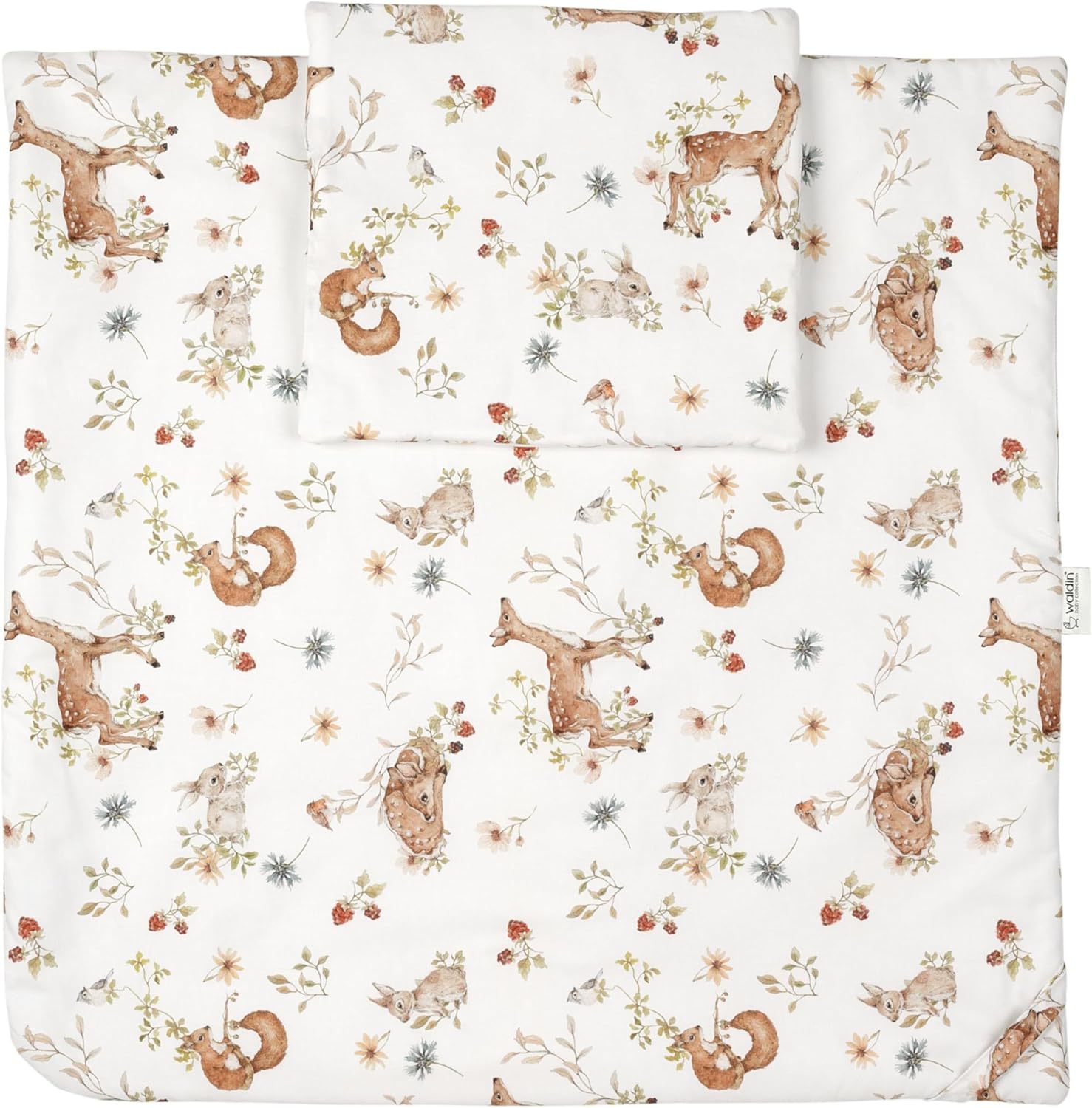 Waldin Oval Baby-Bett 7in1 – Mitwachsend, Gitterbett, Wickelkommode