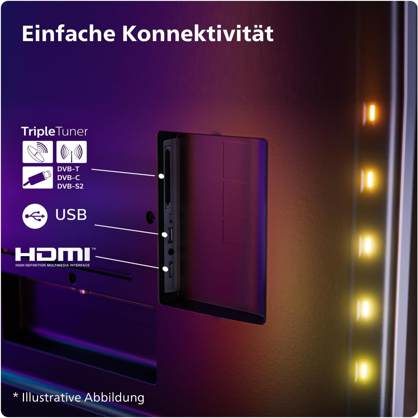 Philips Ambilight 43PUS8109 – 43 Zoll 4K LED Smart TV mit Titan OS & Dolby Atmos