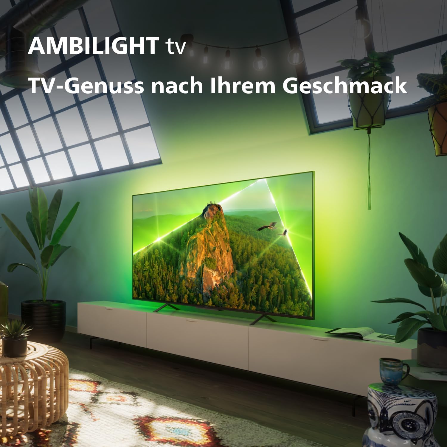 Philips Ambilight 43PUS8109 – 43 Zoll 4K LED Smart TV mit Titan OS & Dolby Atmos
