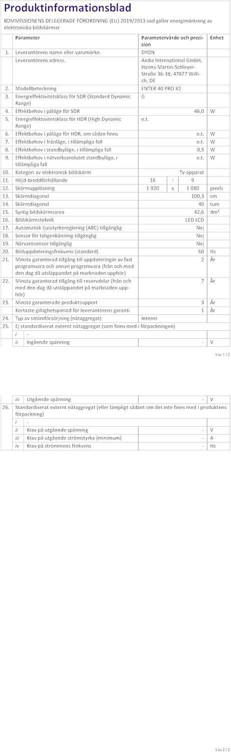 DYON Smart 43 VX – 43 Zoll Full HD Smart TV mit Triple Tuner, App Store & Streaming-Diensten