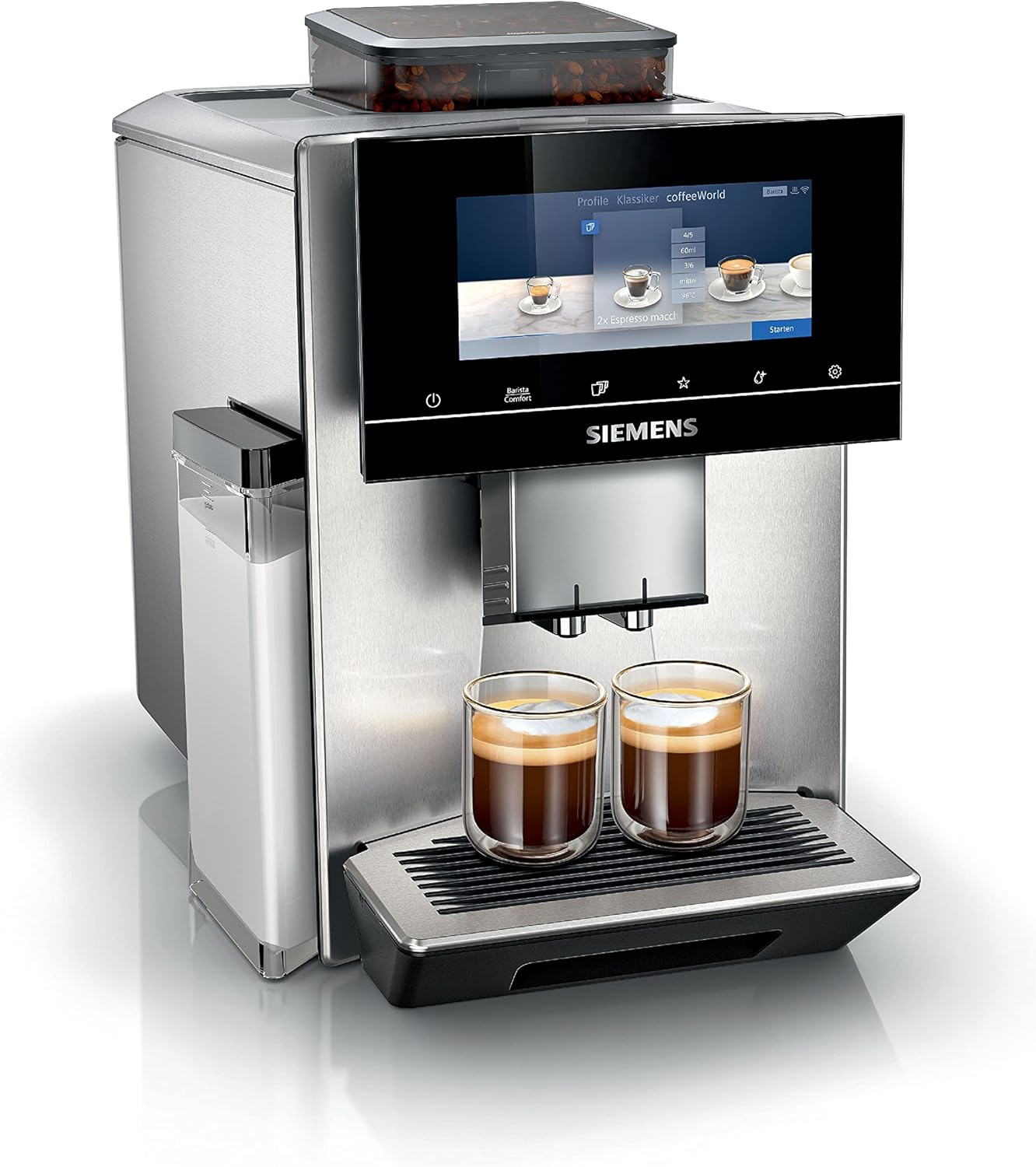 Siemens EQ900 TQ903D03 Kaffeevollautomat – 1500 W, Full-Touch-Display, App-Steuerung