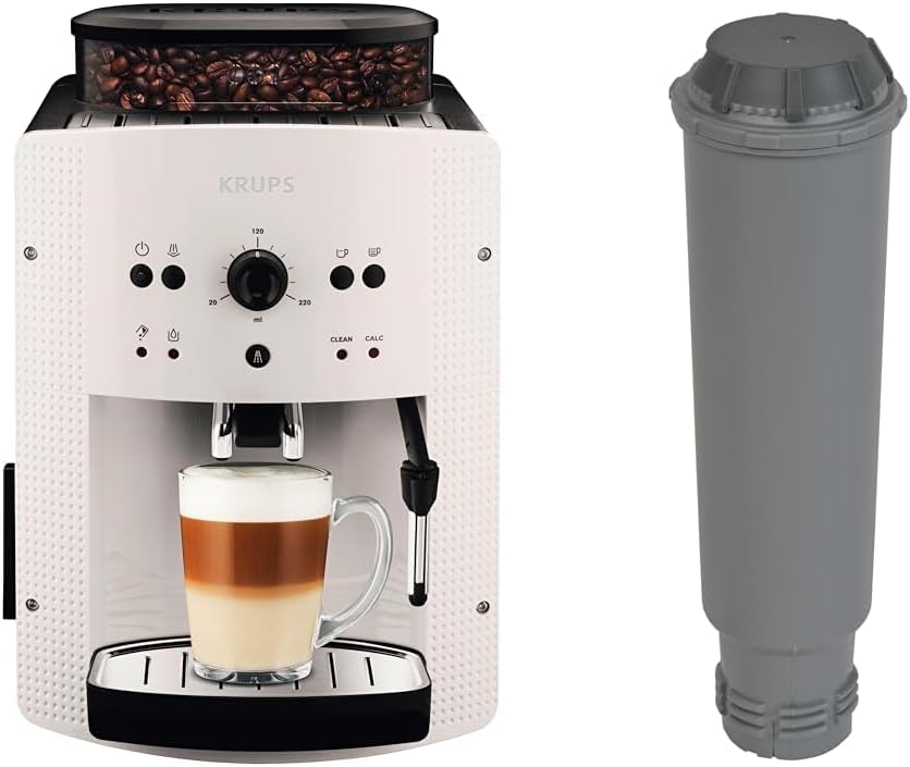 Krups Arabica Picto EA810870 – Milchschaumdüse, 2-Tassen-Funktion, Einfache Reinigung