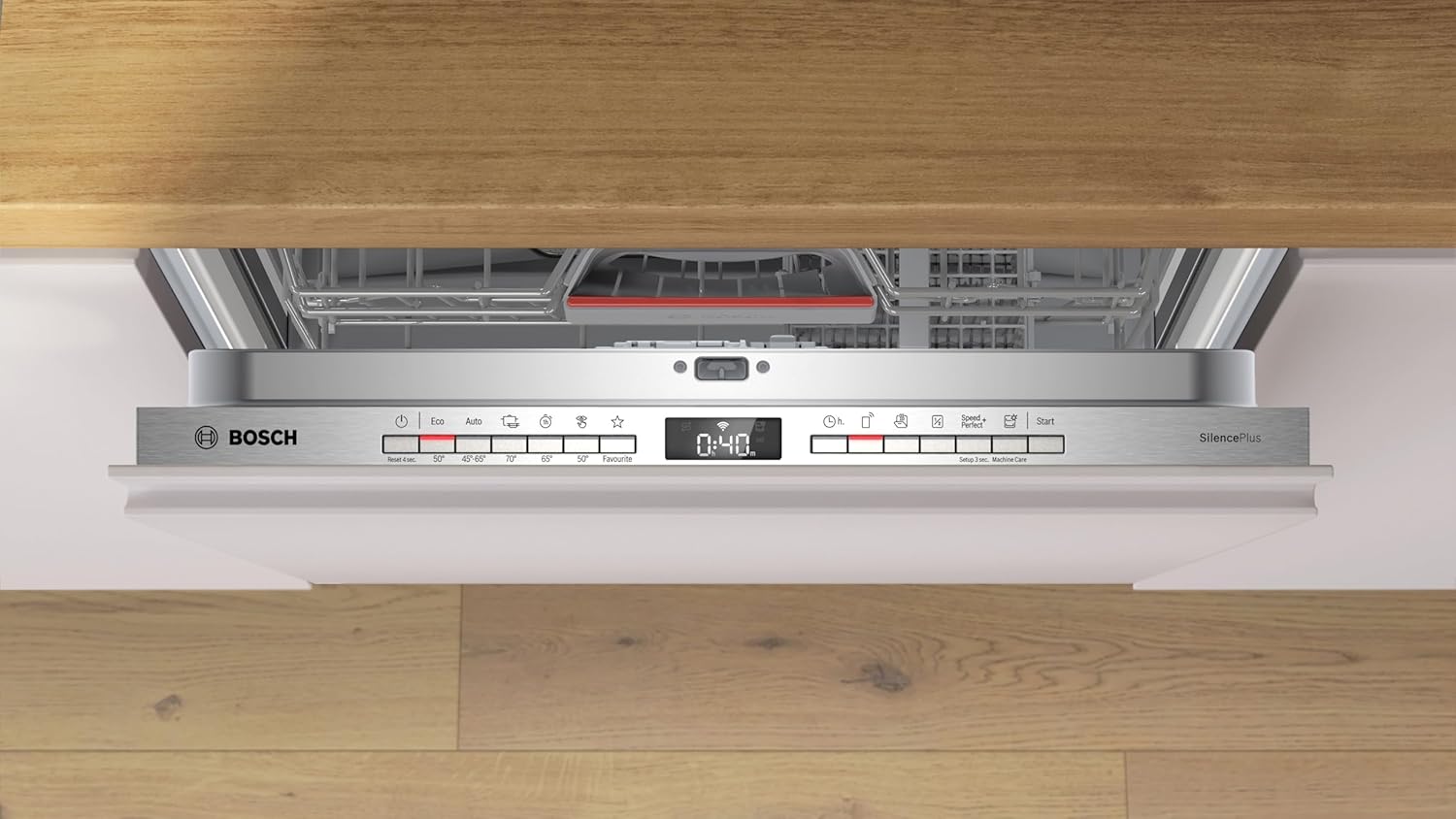 Bosch SMV4ETX08E Serie 4 – Vollintegriert 60 cm, Besteckkorb, Leise