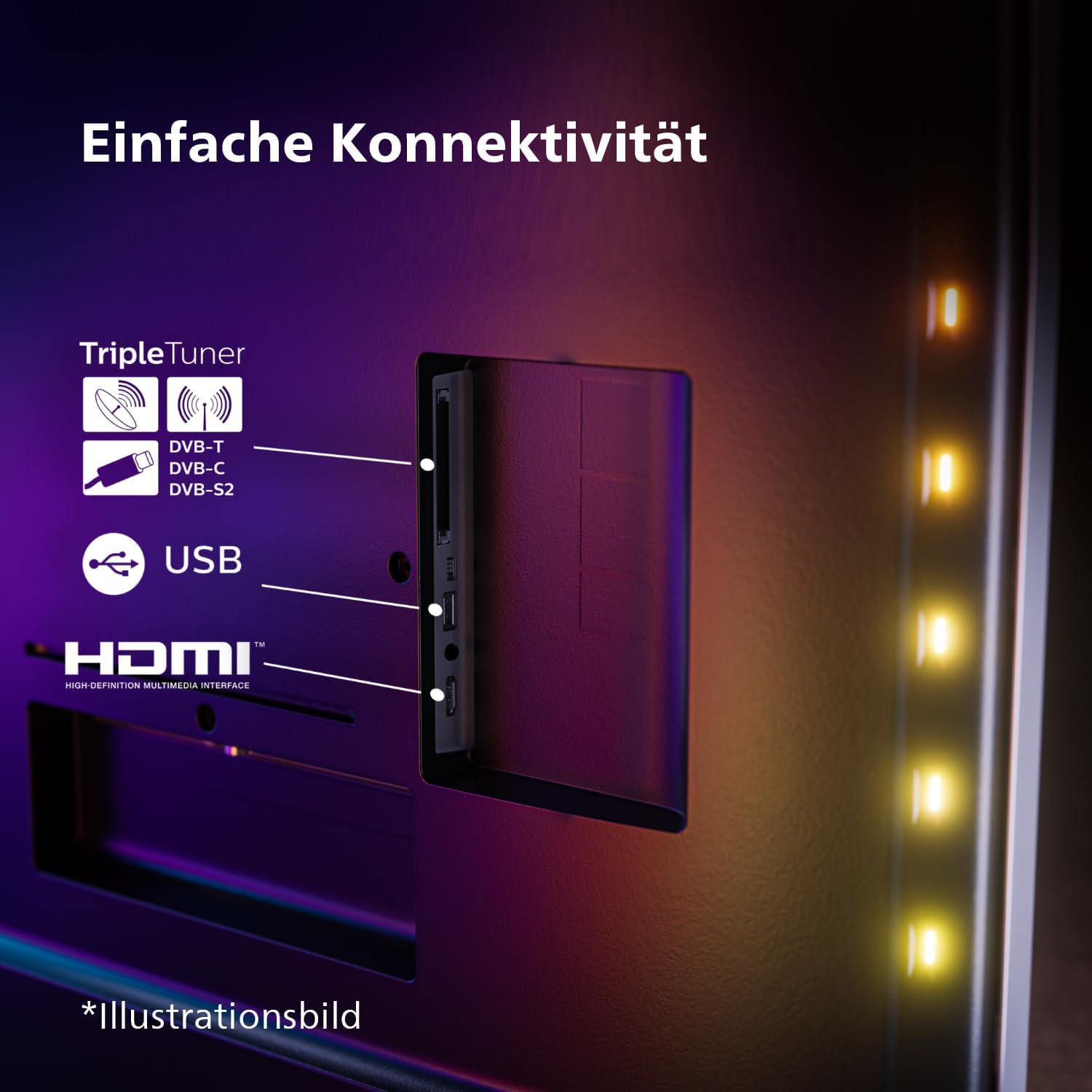 Philips Ambilight 43PUS8109 – 43 Zoll 4K LED Smart TV mit Titan OS & Dolby Atmos