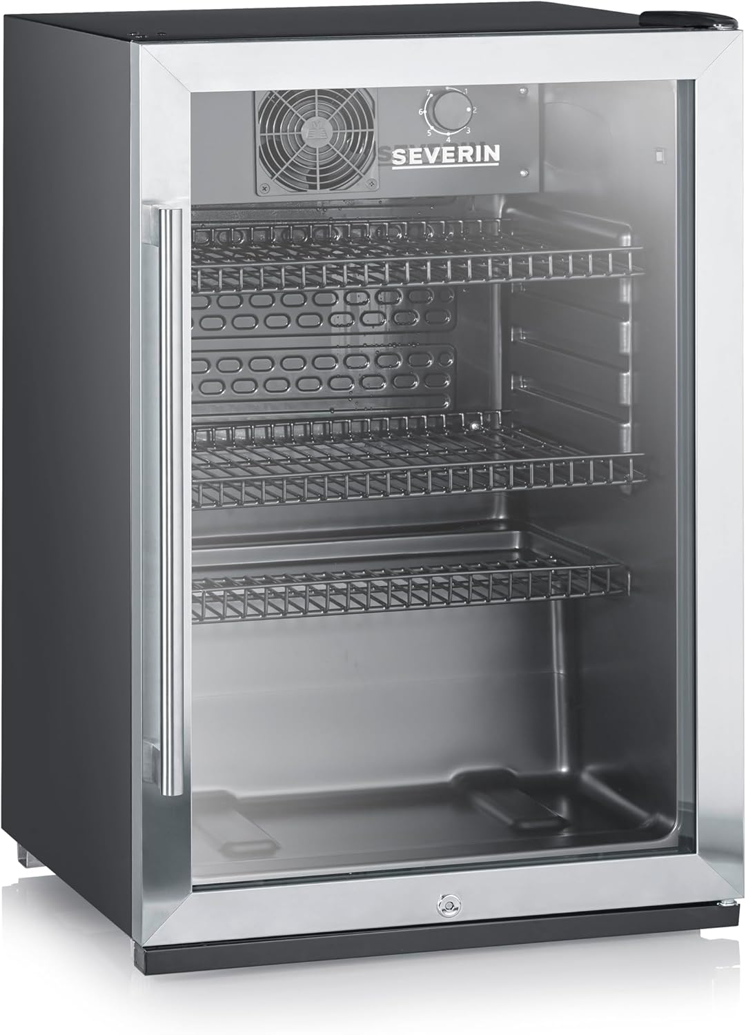 SEVERIN Flaschenkühlschrank FSK 8840 – 118 L, LED-Beleuchtung, Schloss