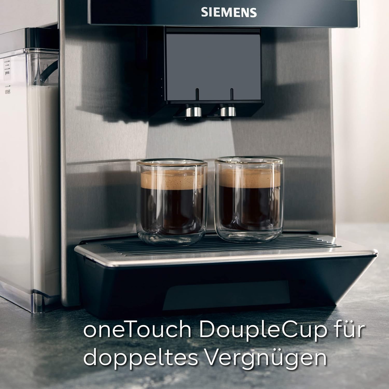 Siemens EQ900 TQ903D03 Kaffeevollautomat – 1500 W, Full-Touch-Display, App-Steuerung