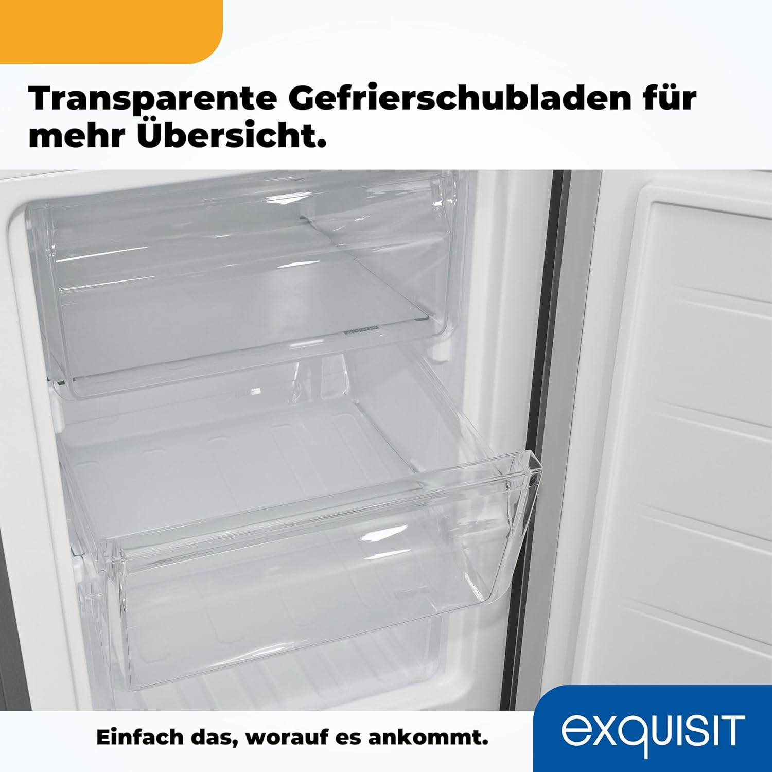 Exquisit Kühl-Gefrierkombination KGC5231-60-E-050C – 157 L, 4-Sterne-Gefrierfach, Alarm-Funktion