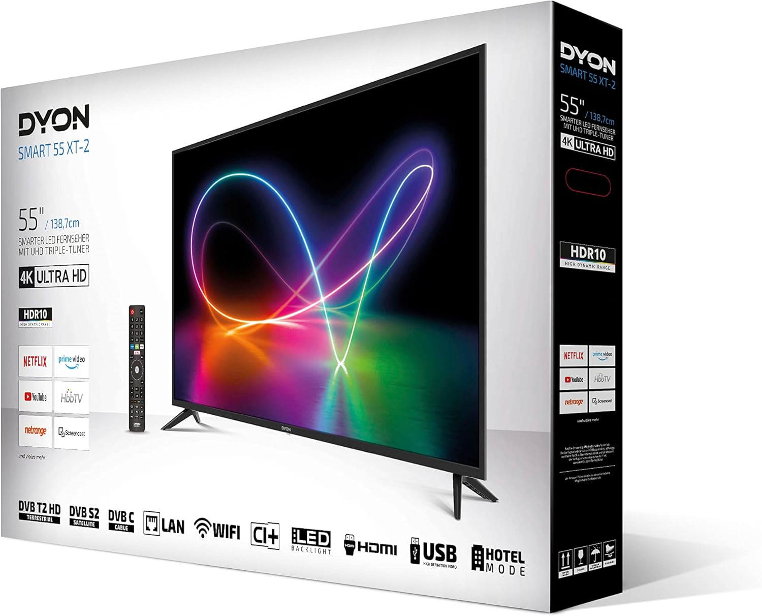 DYON Smart 43 VX – 43 Zoll Full HD Smart TV mit Triple Tuner, App Store & Streaming-Diensten