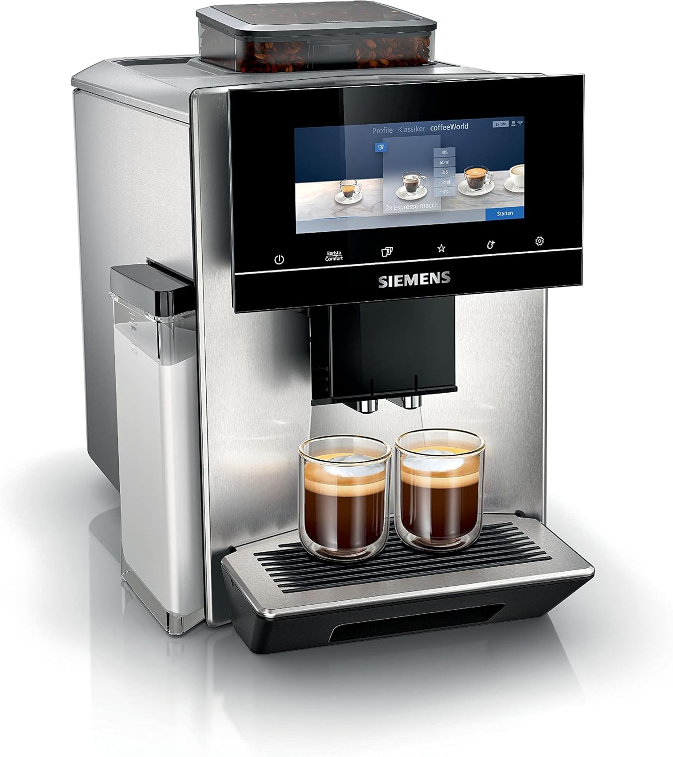 Siemens EQ900 TQ903D03 Kaffeevollautomat – 1500 W, Full-Touch-Display, App-Steuerung