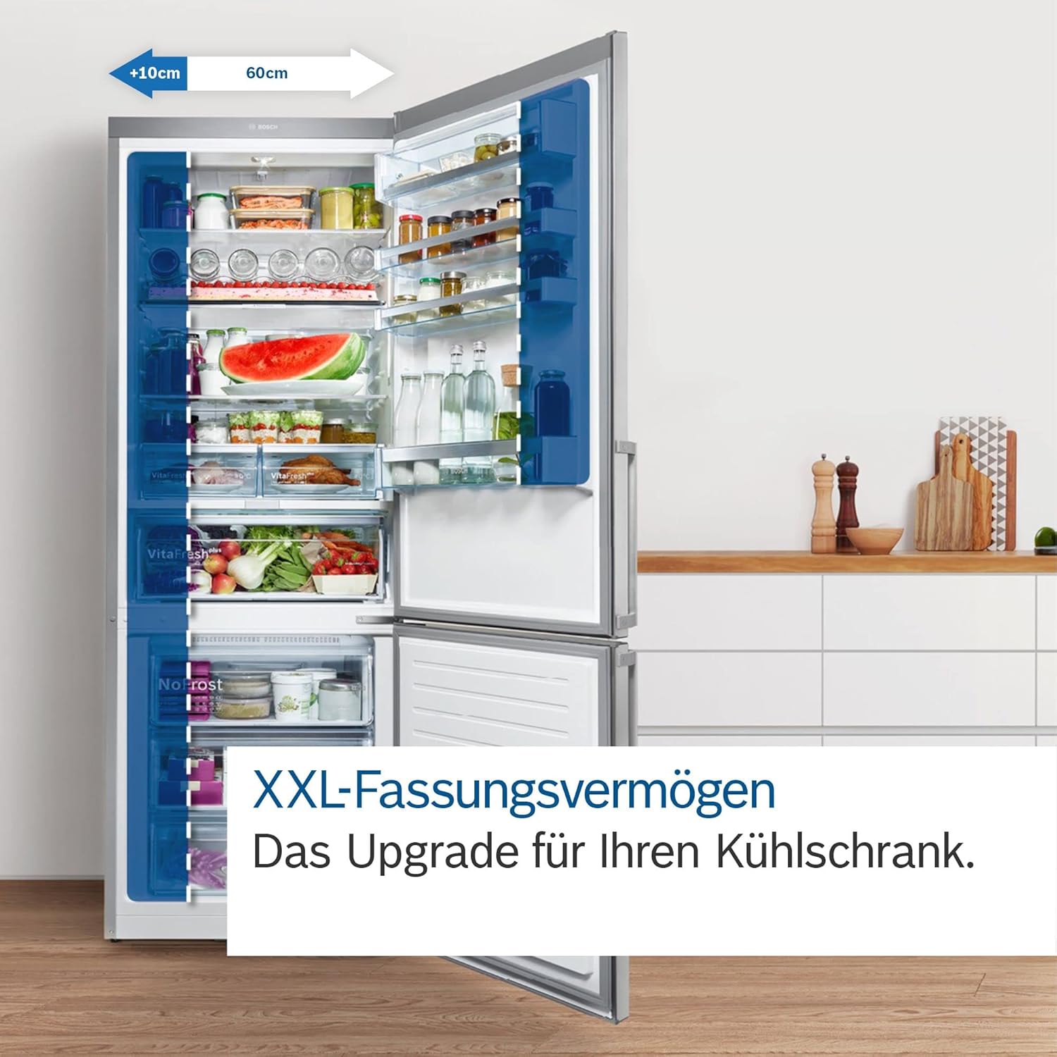 Bosch KGN39AIAT Serie 6 – 260 L Kühlraum, 103 L Gefrierfach, NoFrost & VitaFresh XXL
